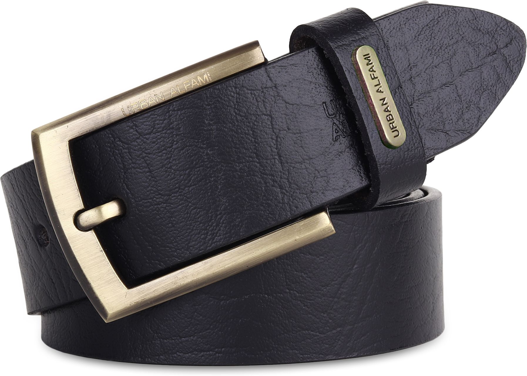 Men Black Genuine Leather Belt