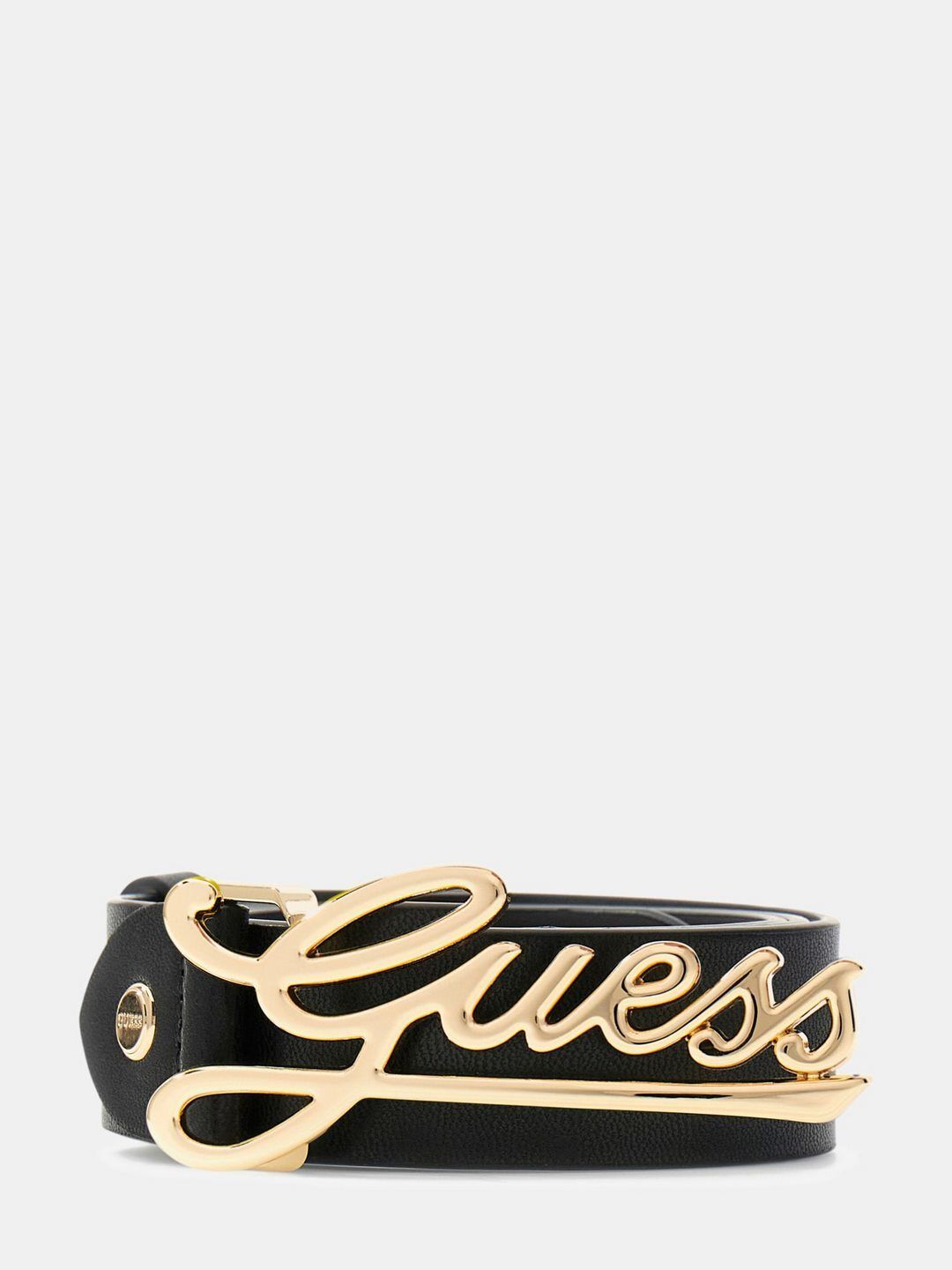 Women Casual Black Fabric Belt-image-1