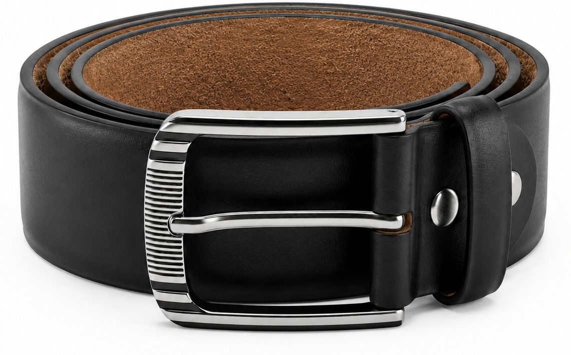 riwaayatcart Men Formal, Casual Black Genuine Leather Belt-picture-40