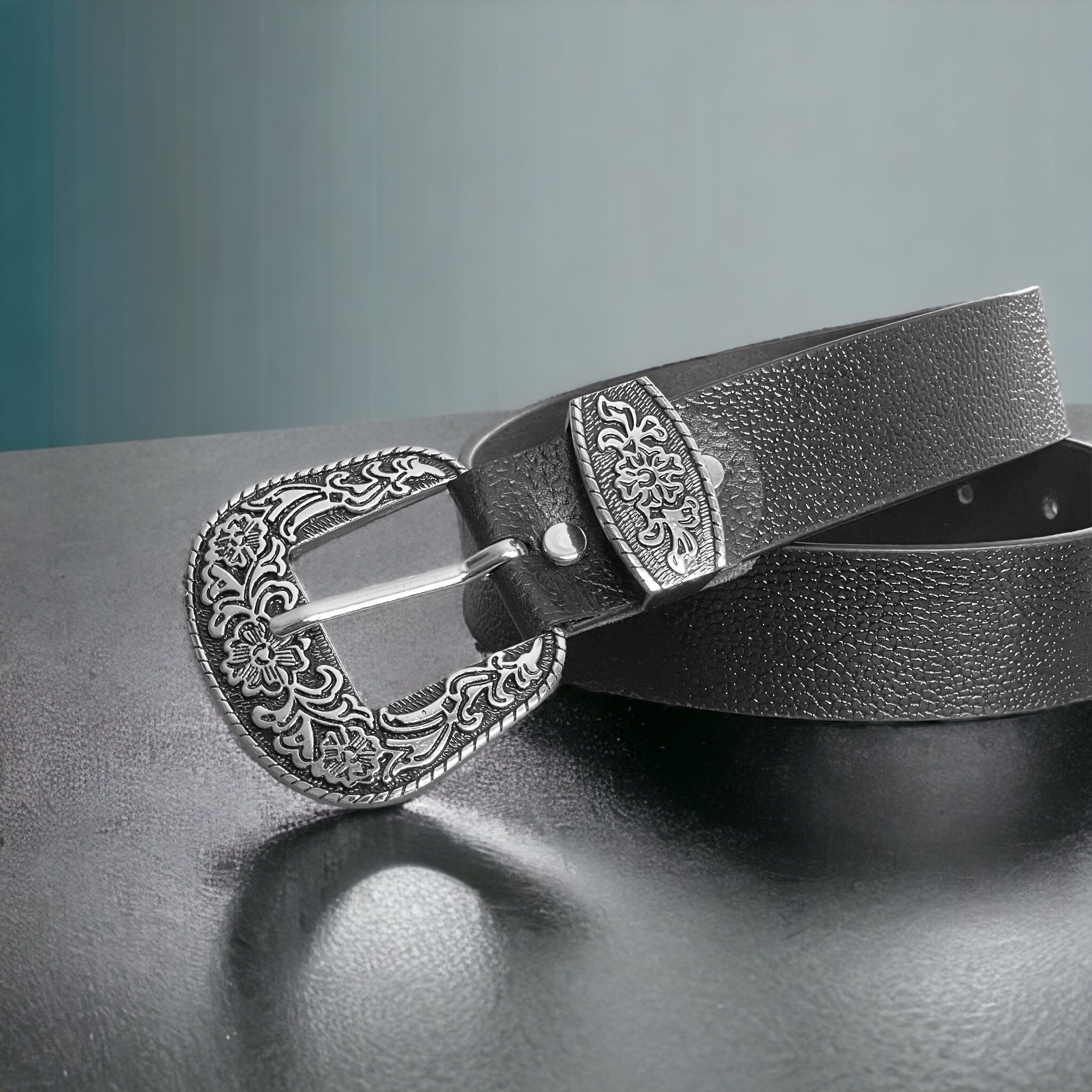 royal ckin Men Formal, Casual, Evening, Party Black Genuine Leather Belt-picture-14