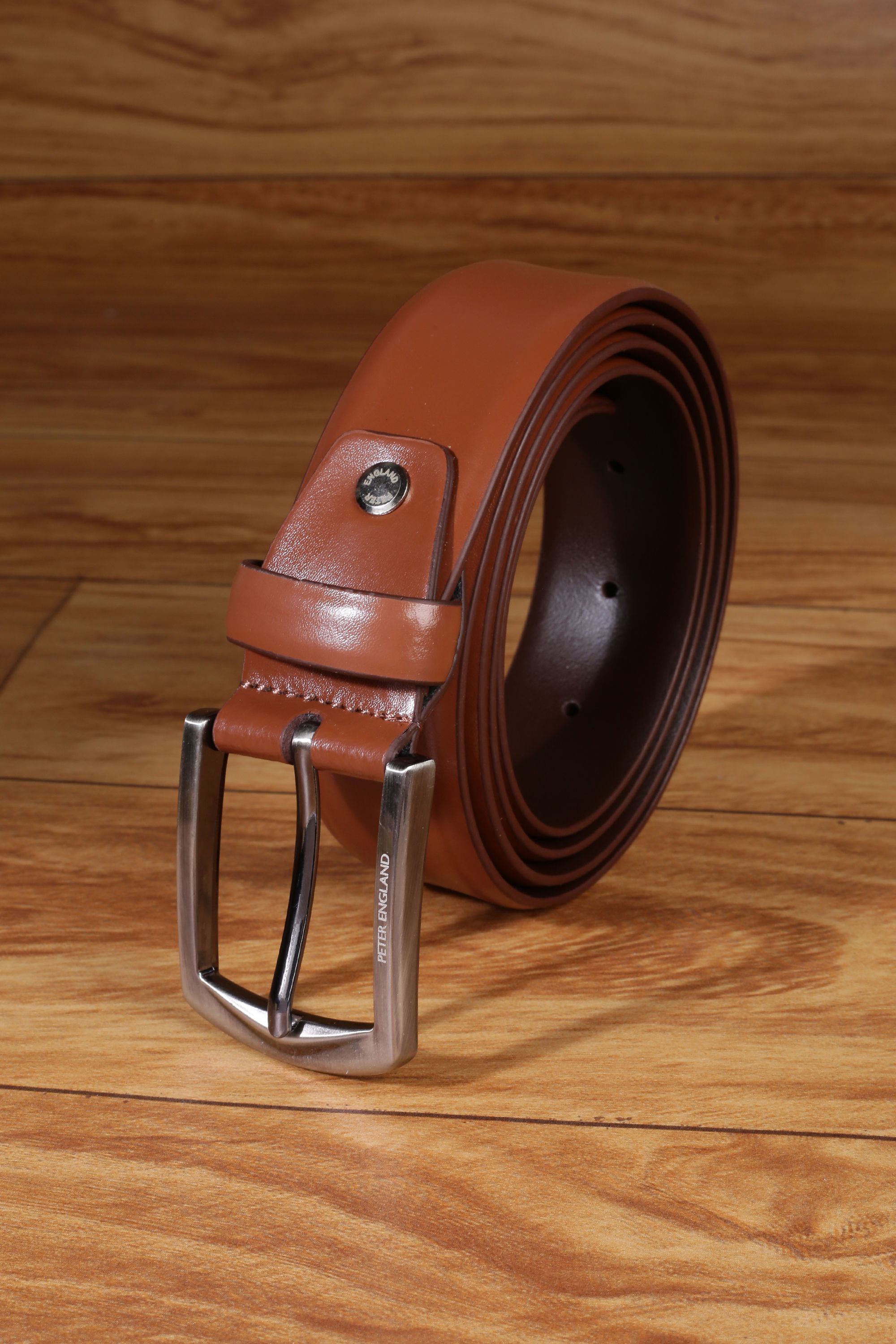 peter england Men Brown Genuine Leather Belt-picture-17