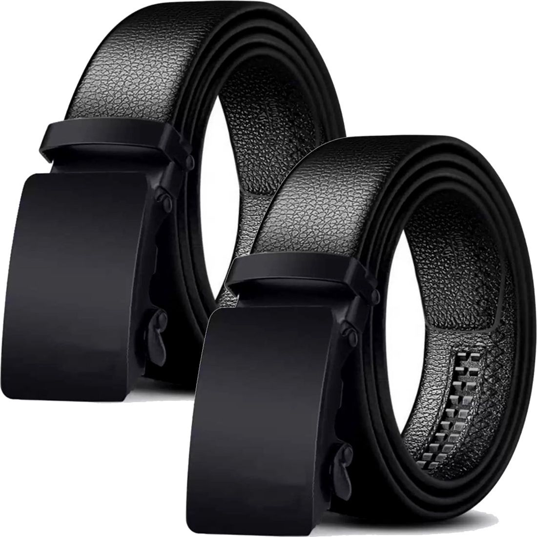 Men Casual Black Synthetic Belt-image-20
