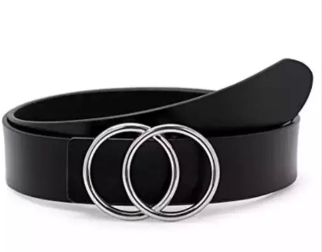 Girls Casual Black Texas Leatherite Belt-image-26