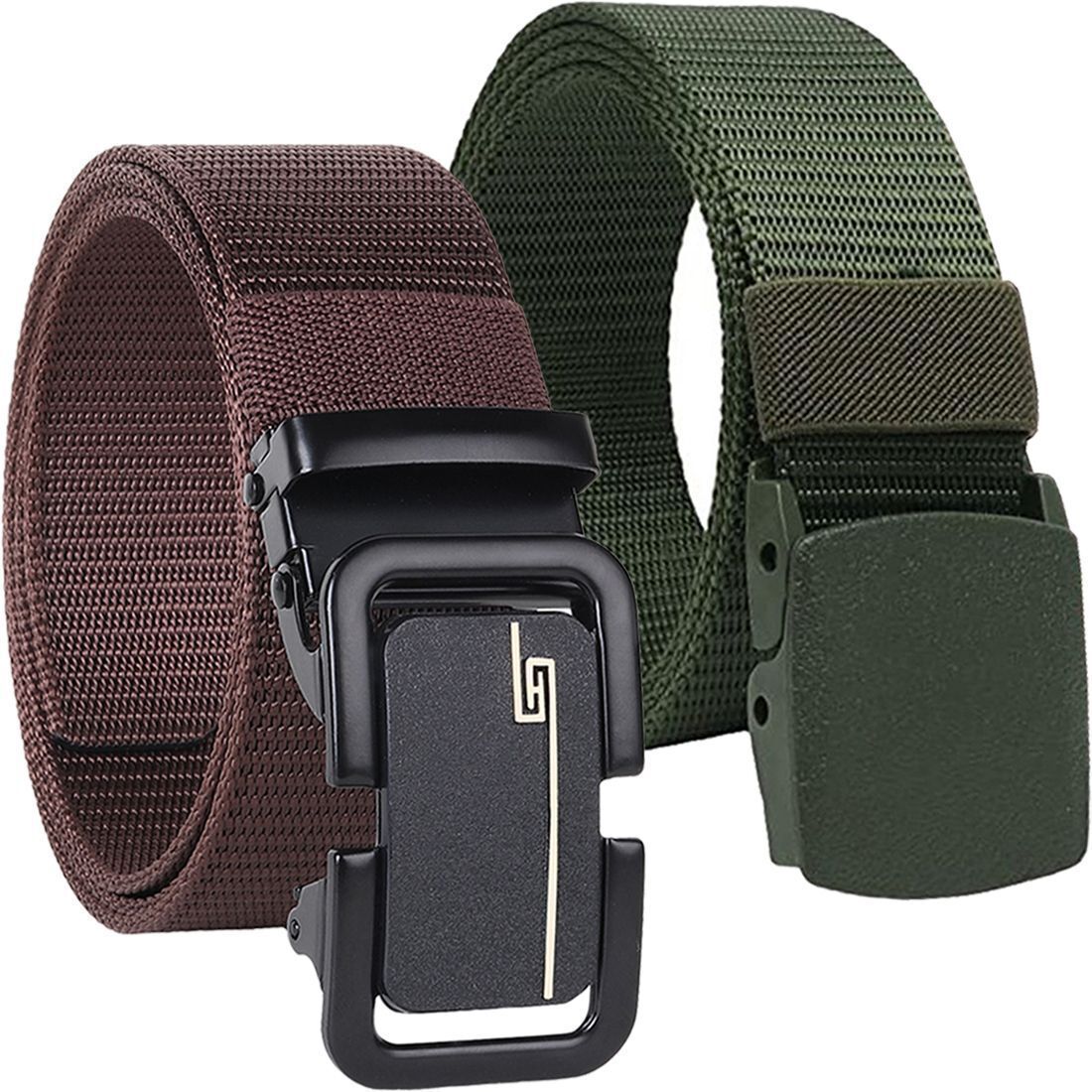 Men Casual, Evening, Formal, Party Multicolor Nylon Belt-image-36