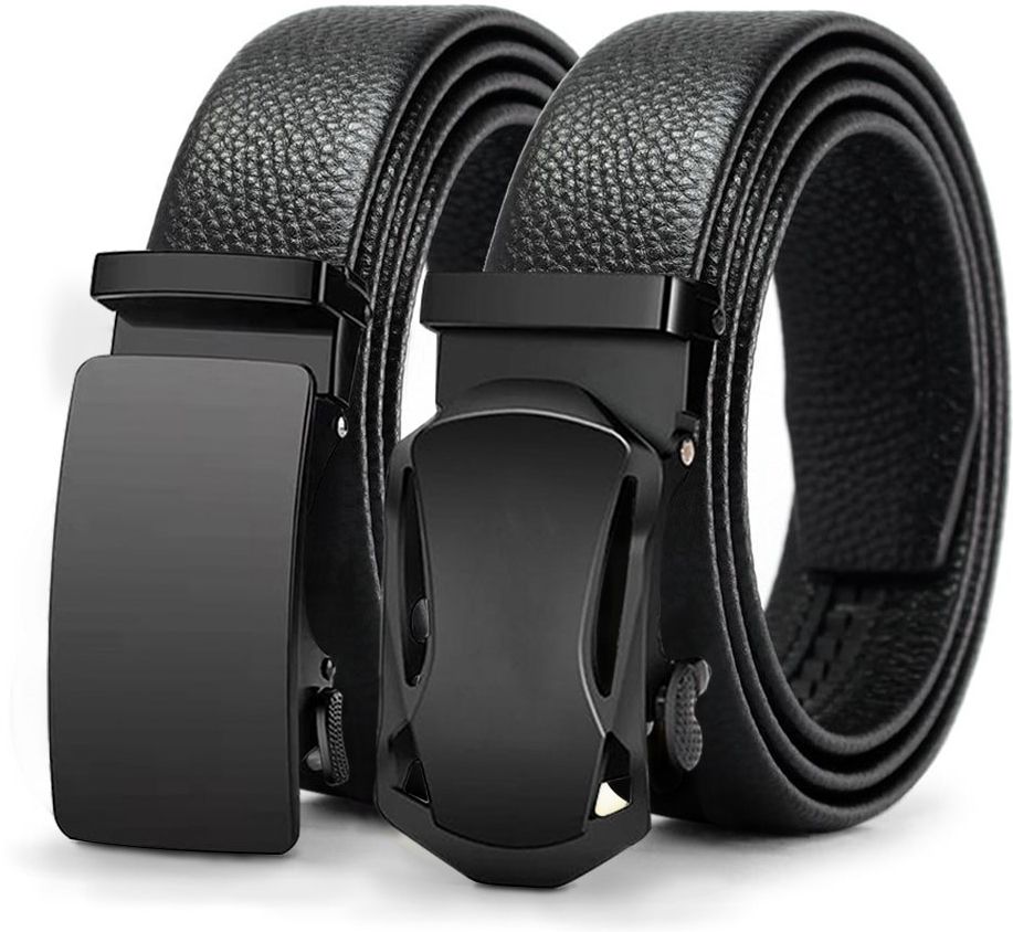 Men Formal, Casual, Party, Evening Black Artificial Leather, Texas Leatherite Belt-image-49