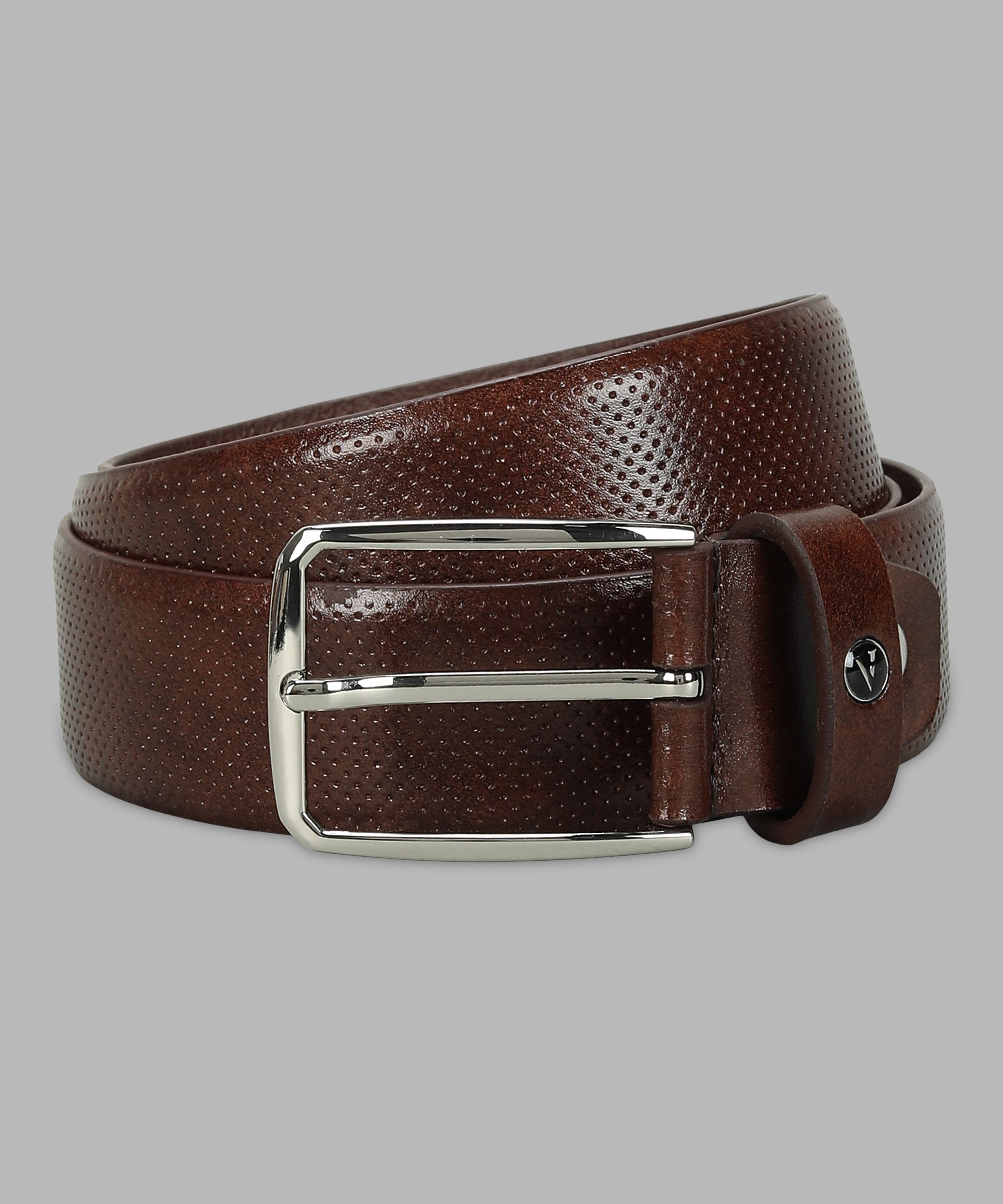 van heusen Men Brown Genuine Leather Belt-picture-20