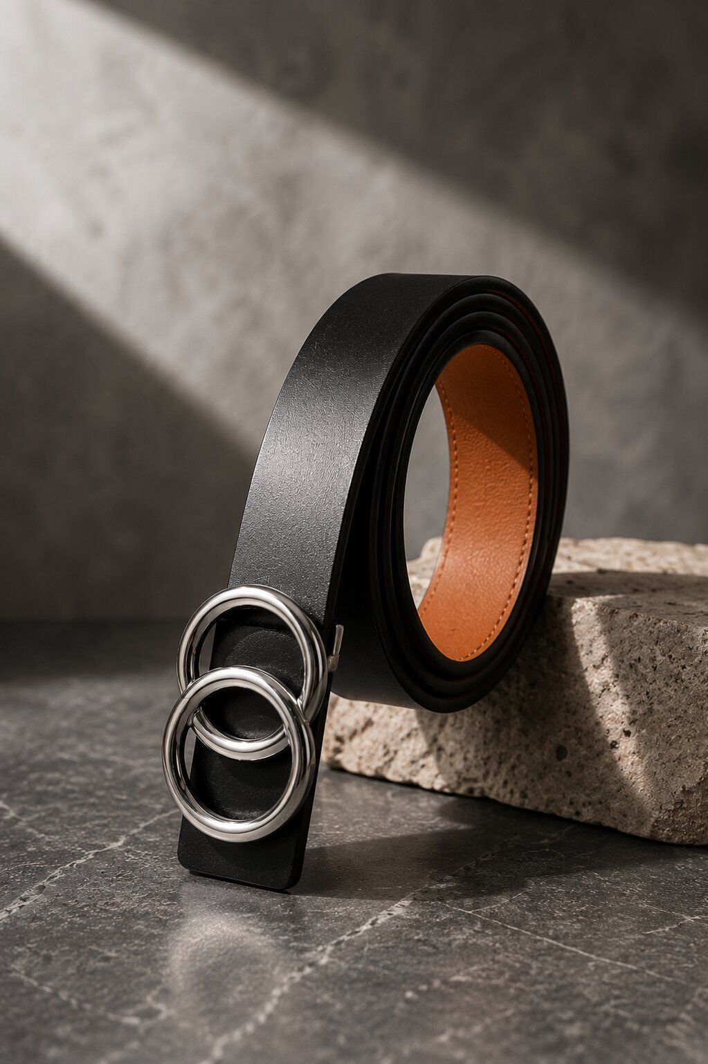 Women Casual, Party Black Artificial Leather Belt-image-21