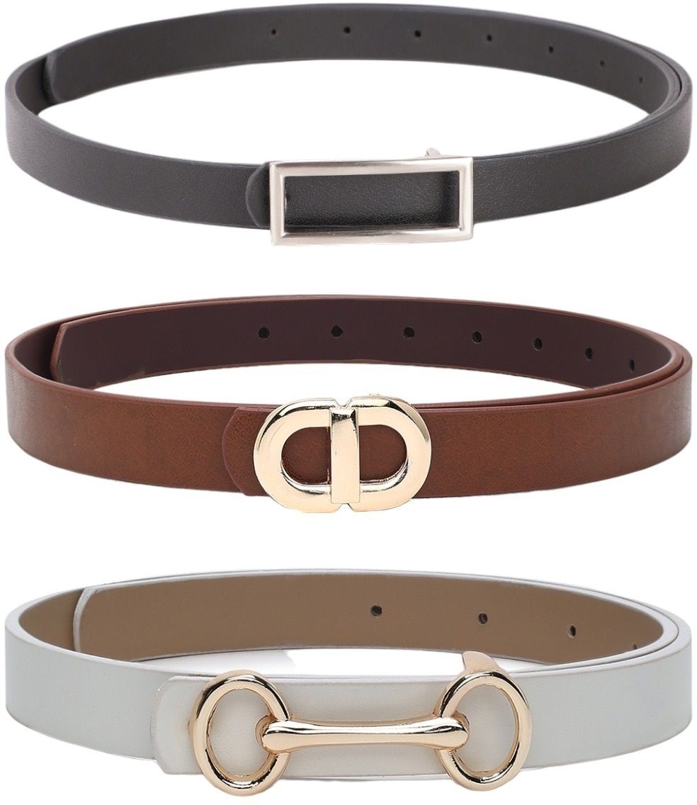 Women Formal Multicolor Artificial Leather Belt-image-25