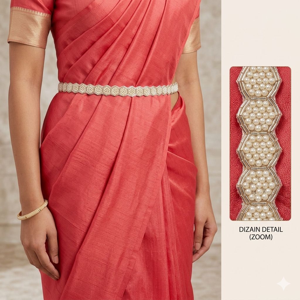 purala Women Evening, Party, Casual White Fabric Belt-picture-22