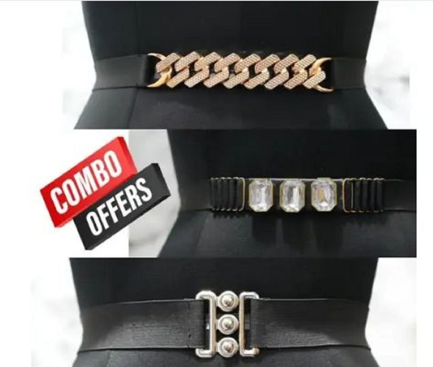 Women Casual Multicolor Fabric Belt