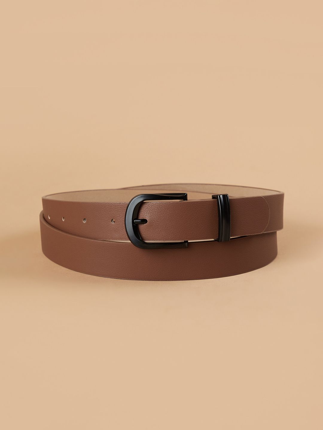 Women Tan Genuine Leather Belt-image-3