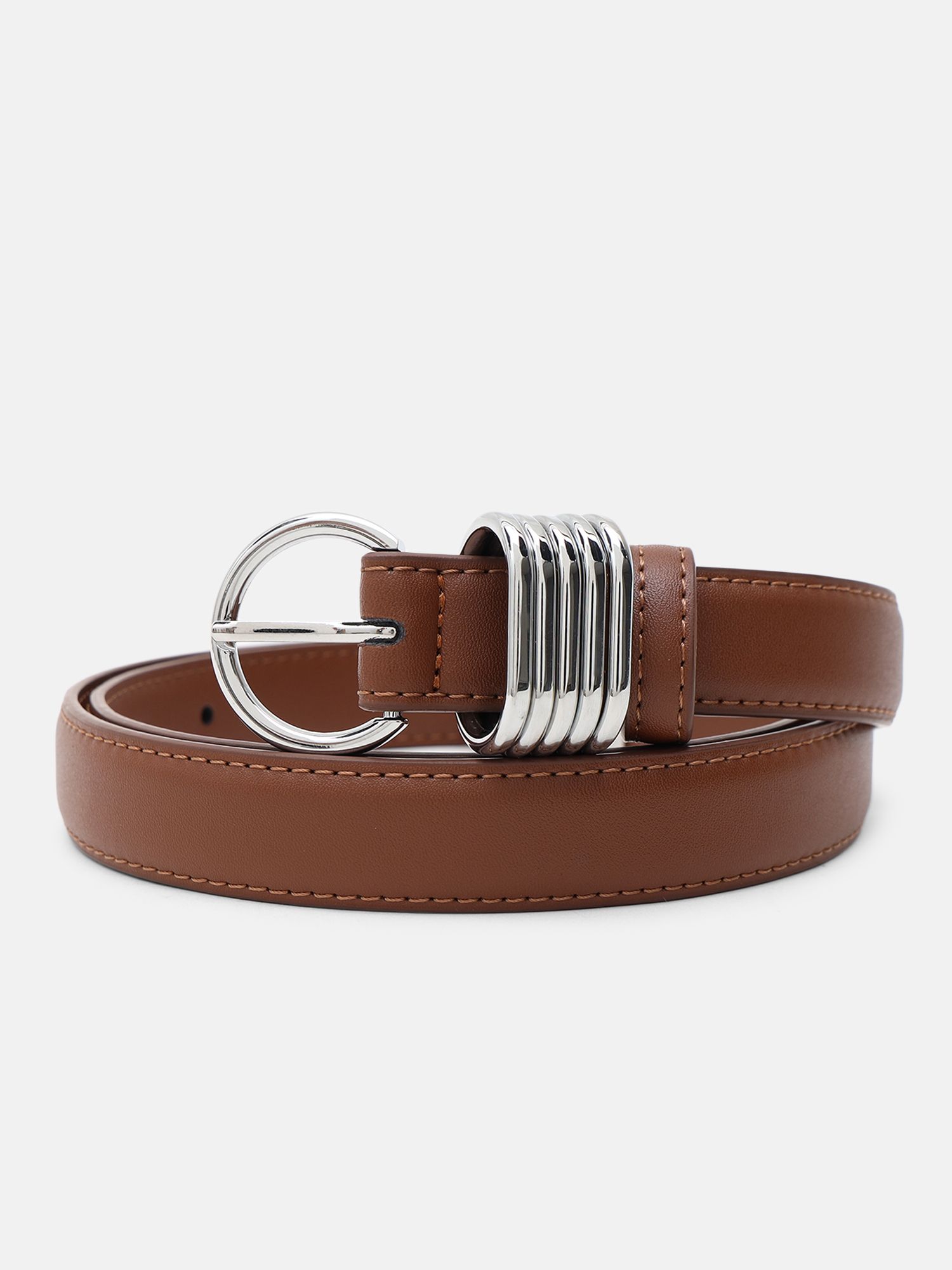 kazo Women Casual Tan Artificial Leather Belt-picture-14