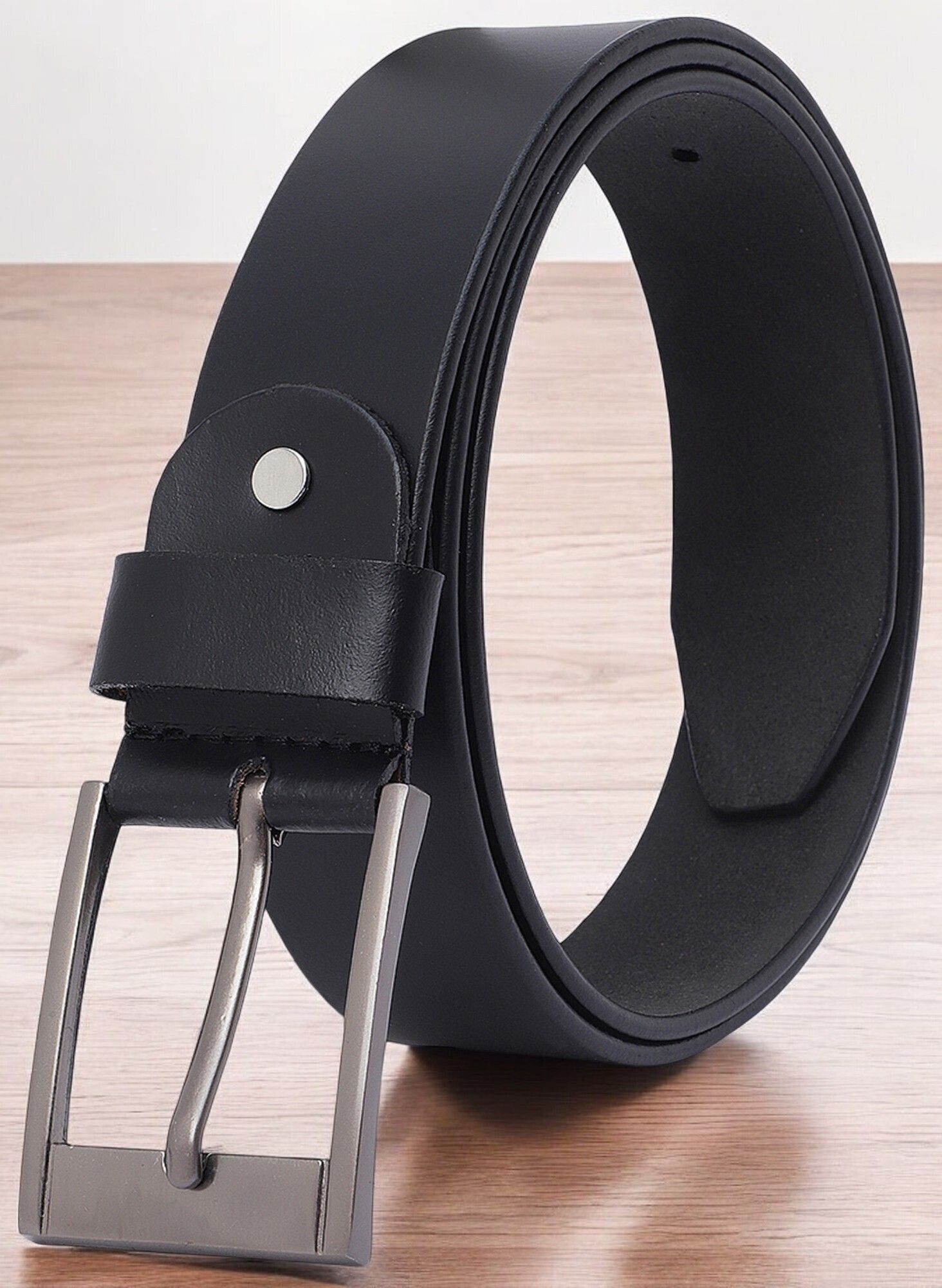 Men Casual, Evening, Formal, Party Black Texas Leatherite Belt-image-21