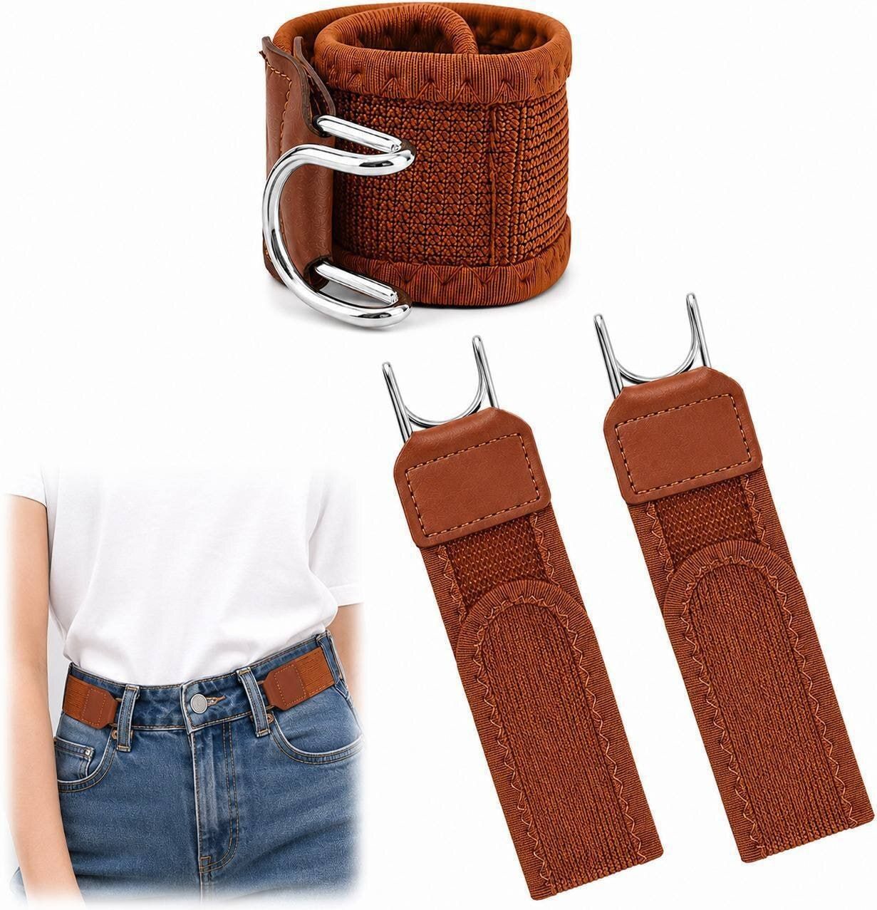 zaira Women Casual Brown Fabric Belt-picture-15