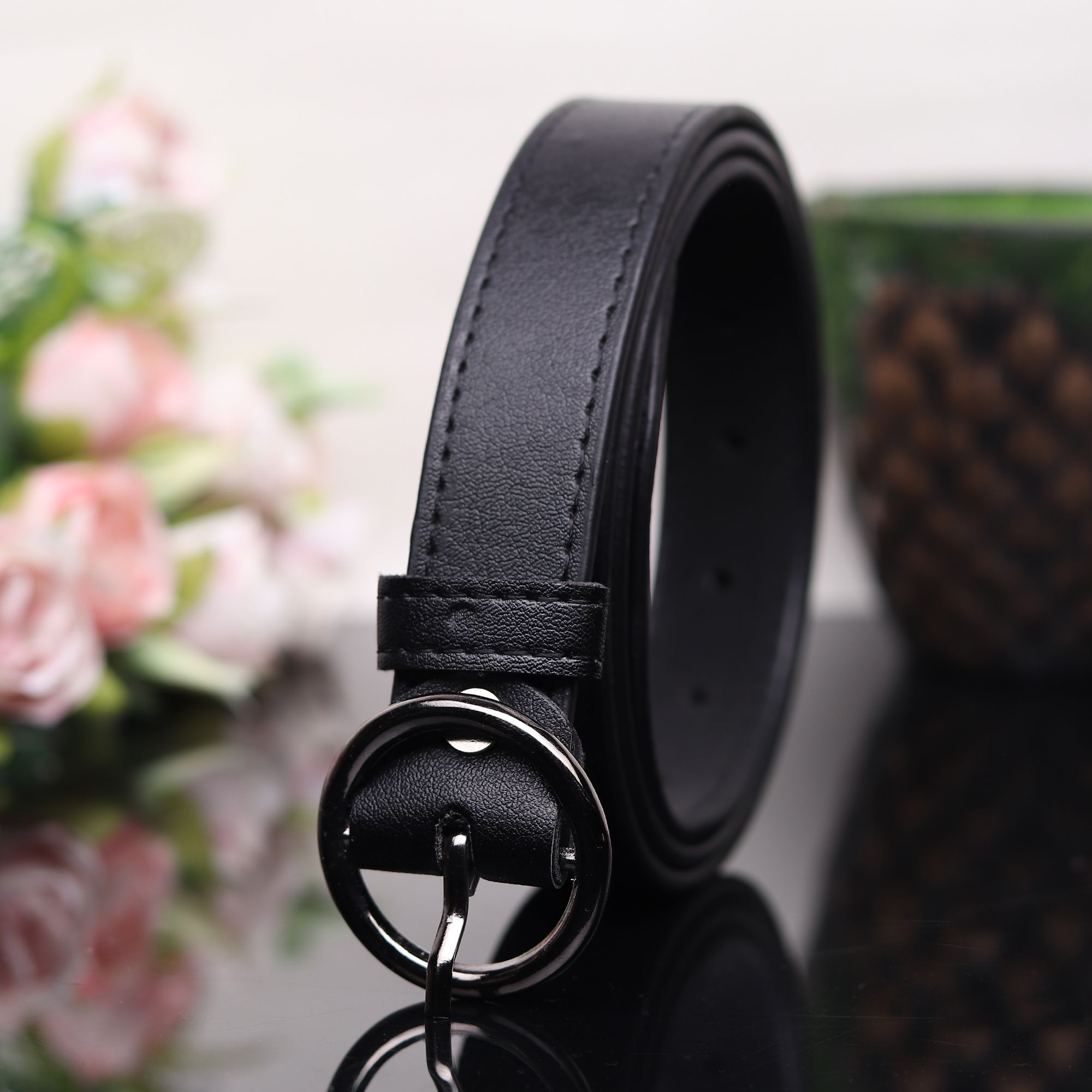 provogue Women Casual Black Artificial Leather Belt-picture-26