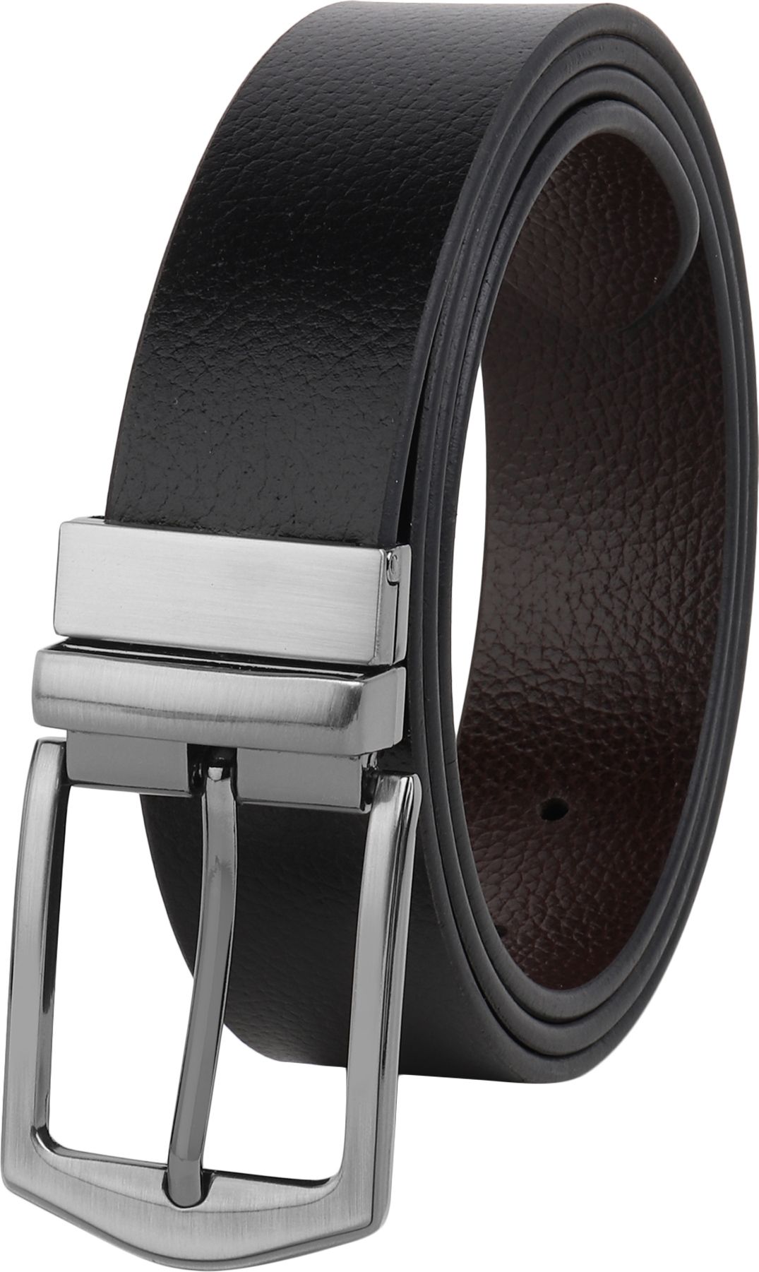 Men Evening, Party, Formal, Casual Black, Brown Genuine Leather Reversible Belt-image-36