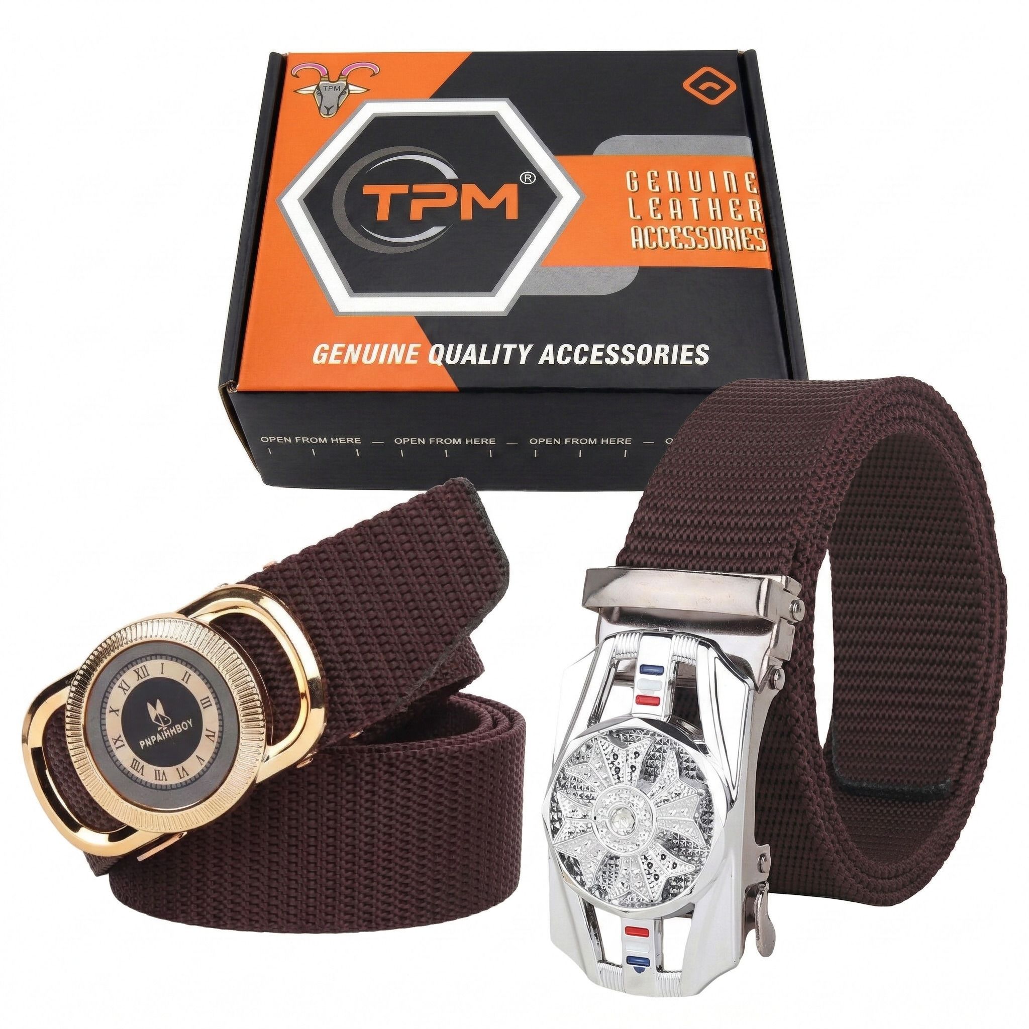 Men Casual Multicolor Nylon Belt-image-19