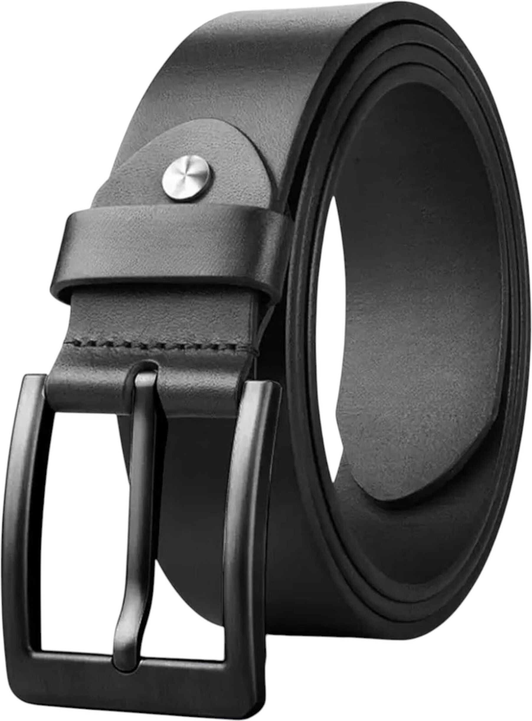 Men Formal Black Genuine Leather Belt-image-19