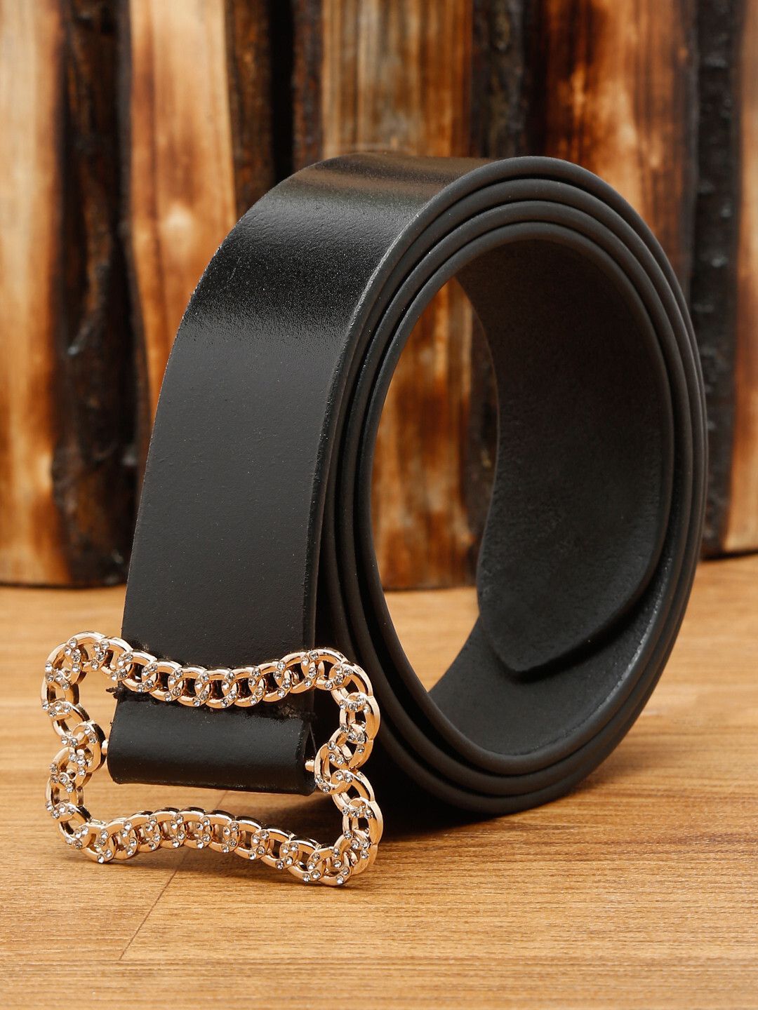 teakwood leathers Women Black Genuine Leather Belt-picture-37