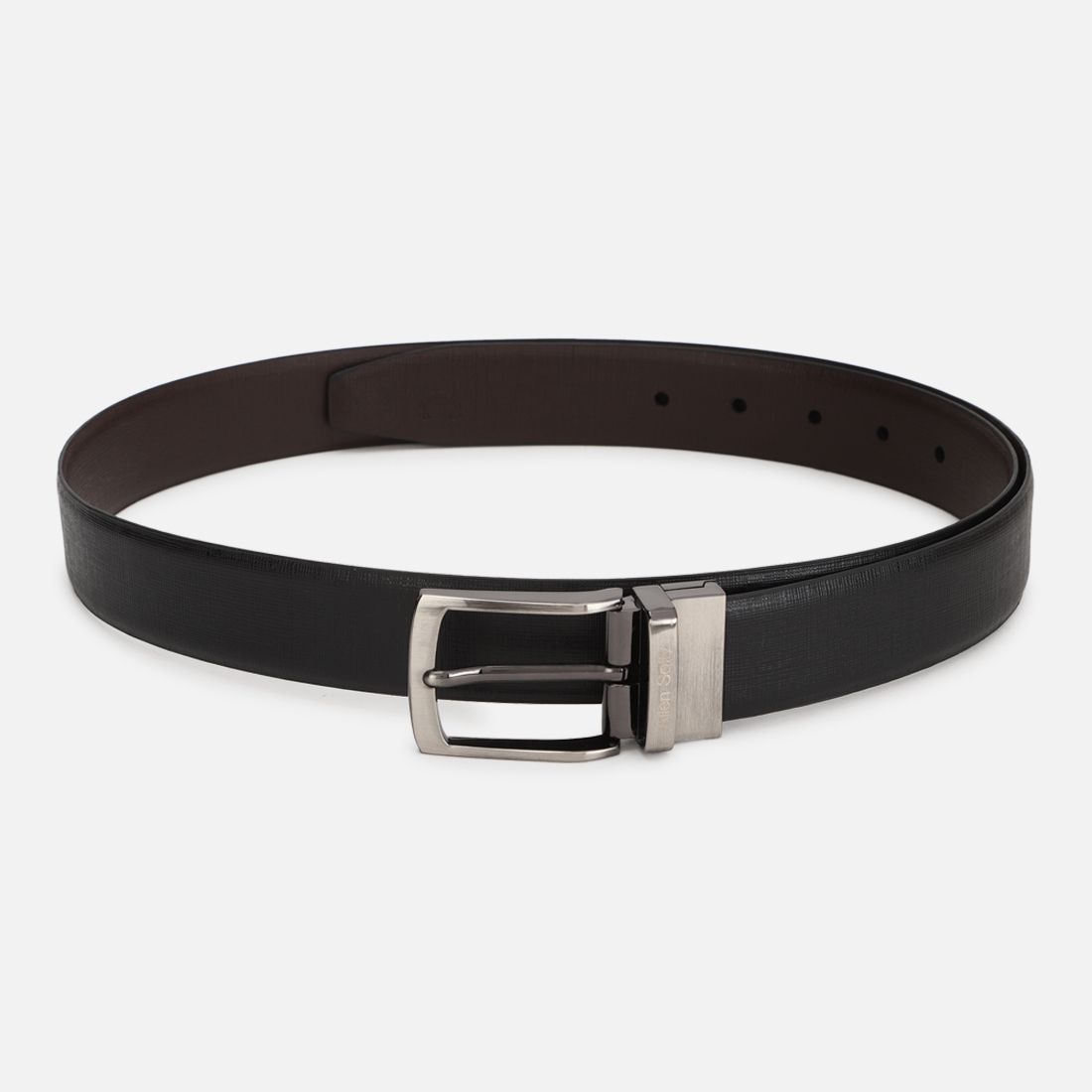 Men Black Genuine Leather Belt-image-49