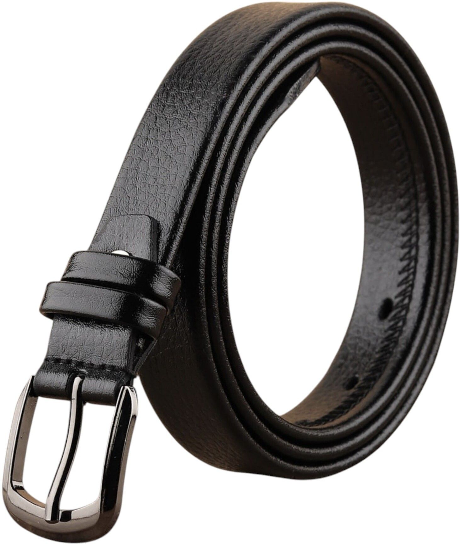 mast & harbour Women Formal, Casual, Evening, Party Black Artificial Leather Belt-picture-22