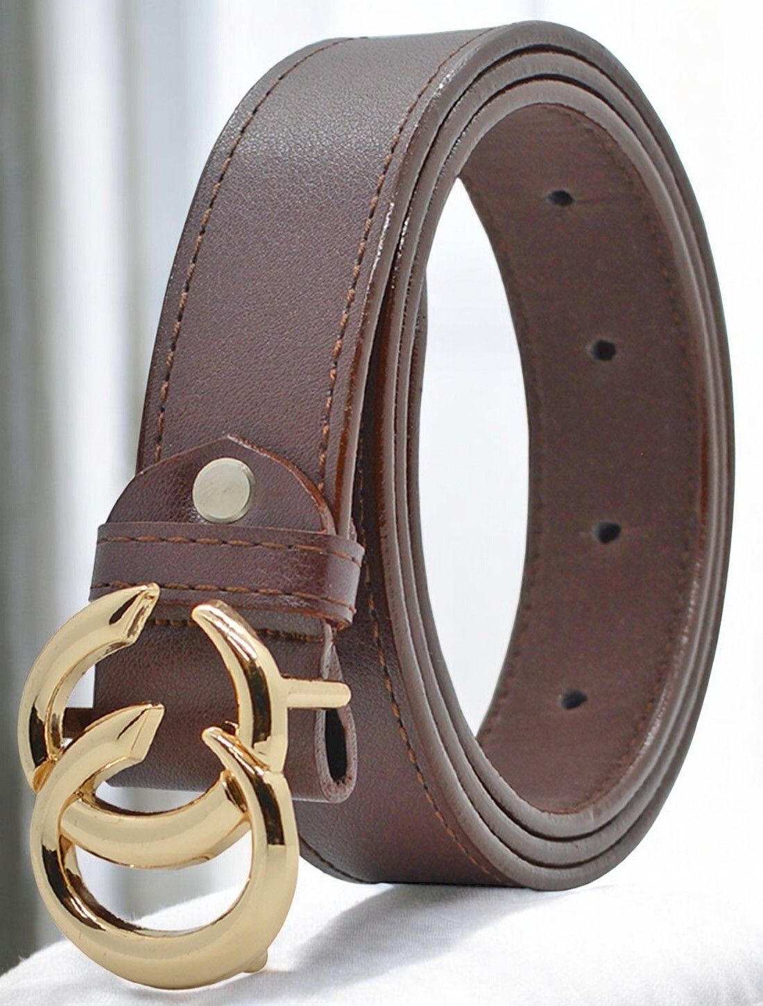 roadster Women Formal Brown Artificial Leather Belt-picture-14