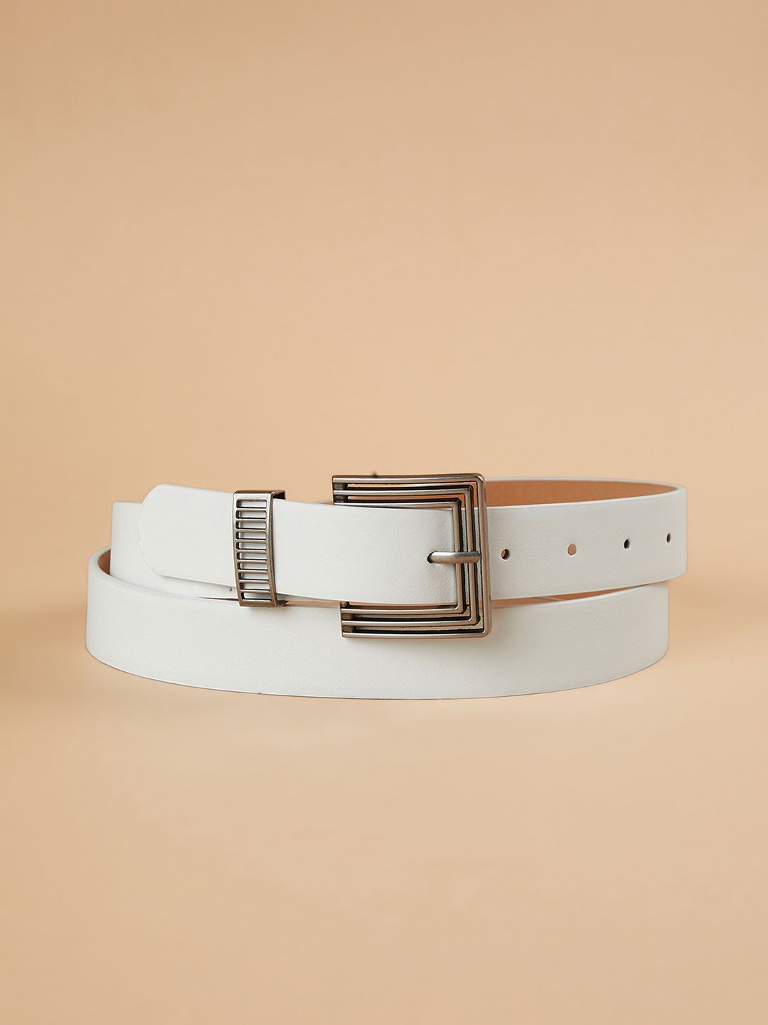 Women White Genuine Leather Belt-image-30