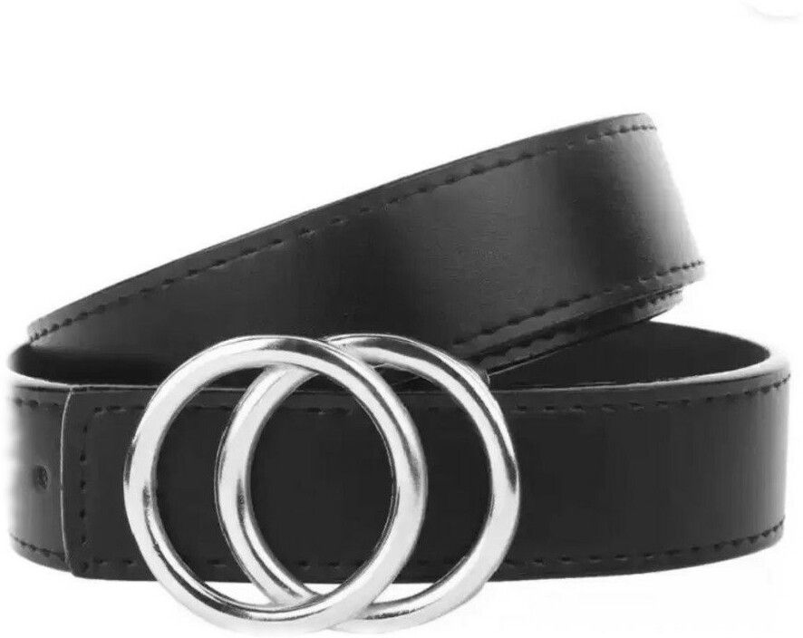 kaezri Women Black Texas Leatherite Belt-picture-35