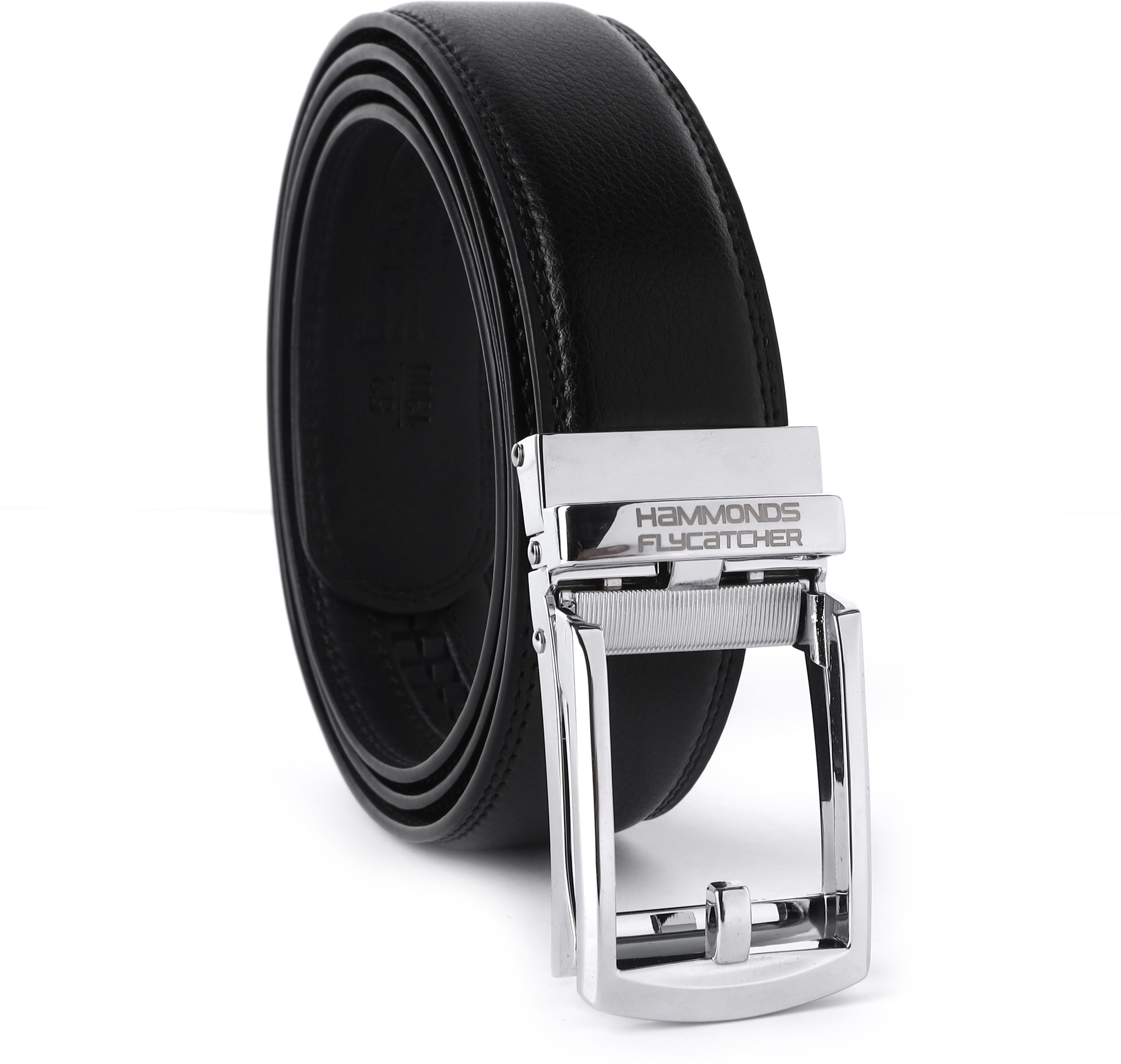 hammonds flycatcher Men Casual, Evening, Formal, Party Black Genuine Leather Belt-picture-0