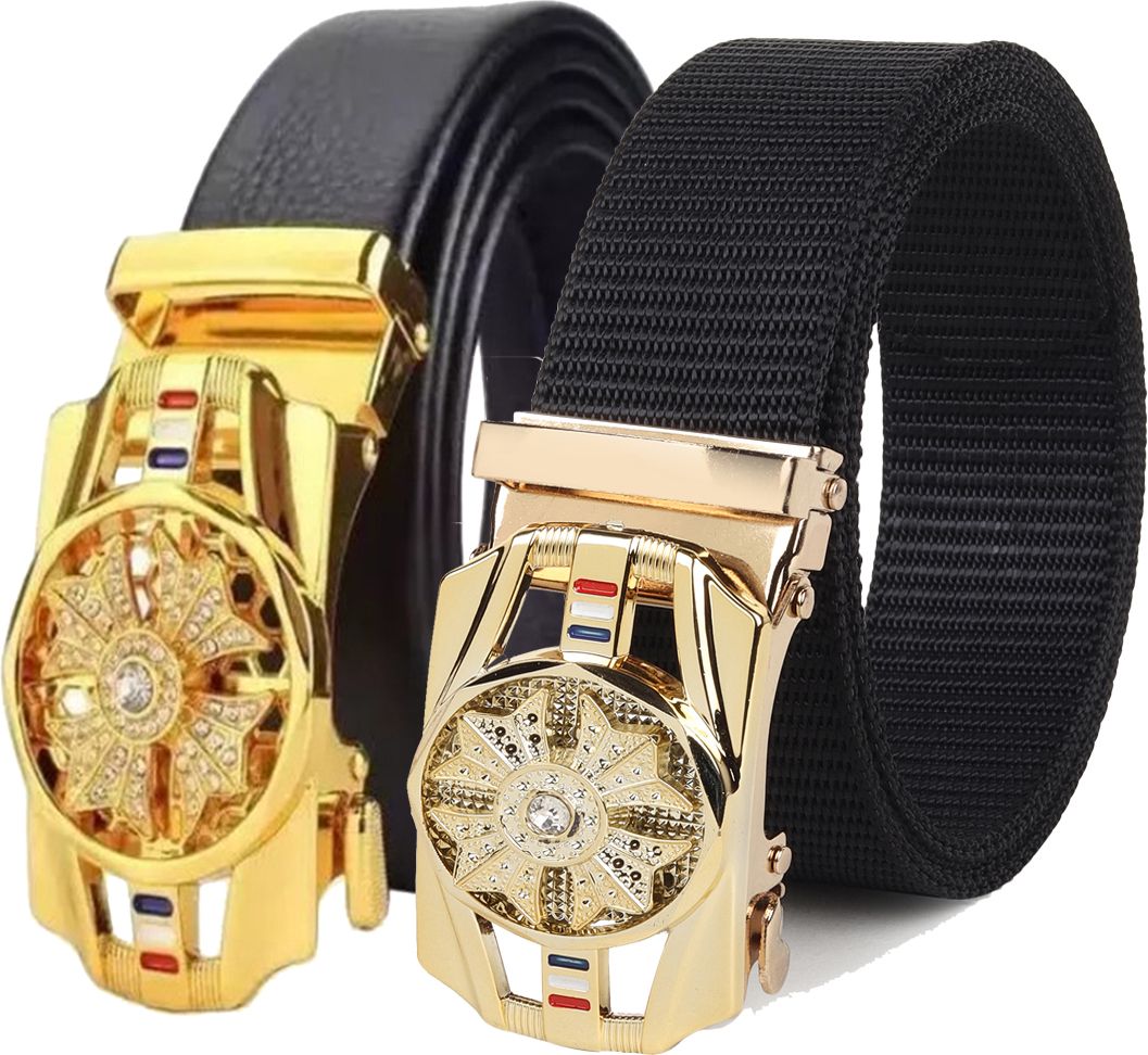 leowings Men Casual, Formal Black Nylon Belt-picture-25