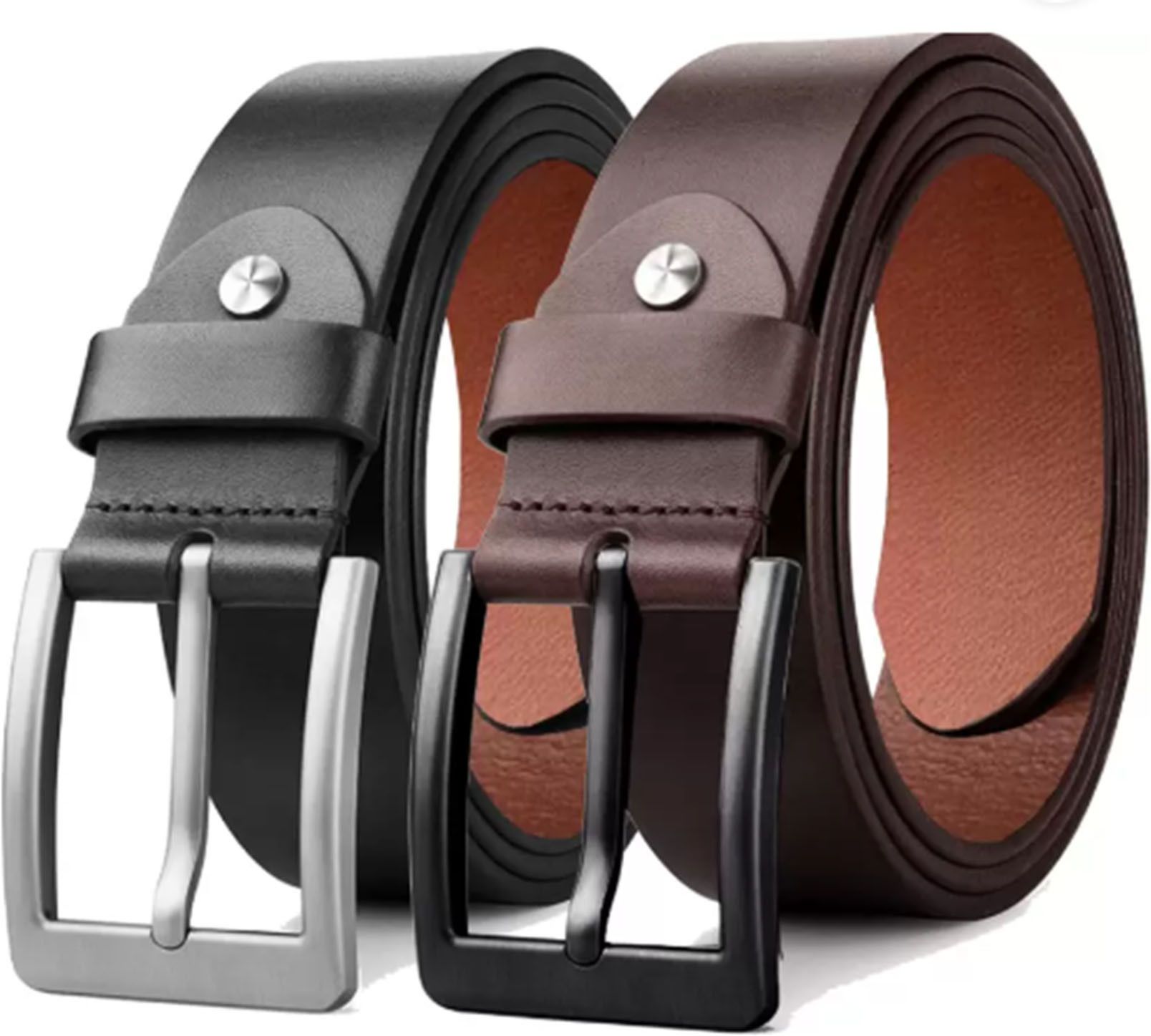 provogue Men Casual, Evening, Formal, Party Black, Brown Genuine Leather Belt-picture-12