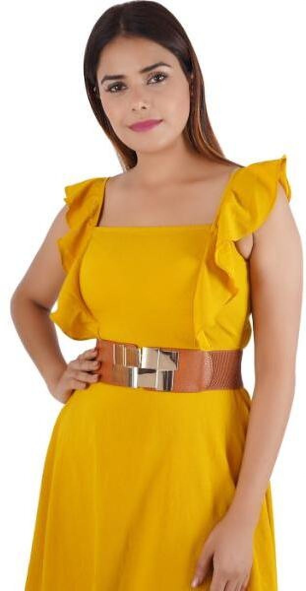 Women Brown Nylon Belt-image-20