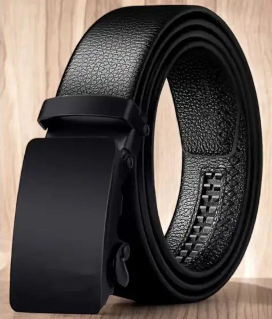 luxury leather Men Black Synthetic Belt-picture-11