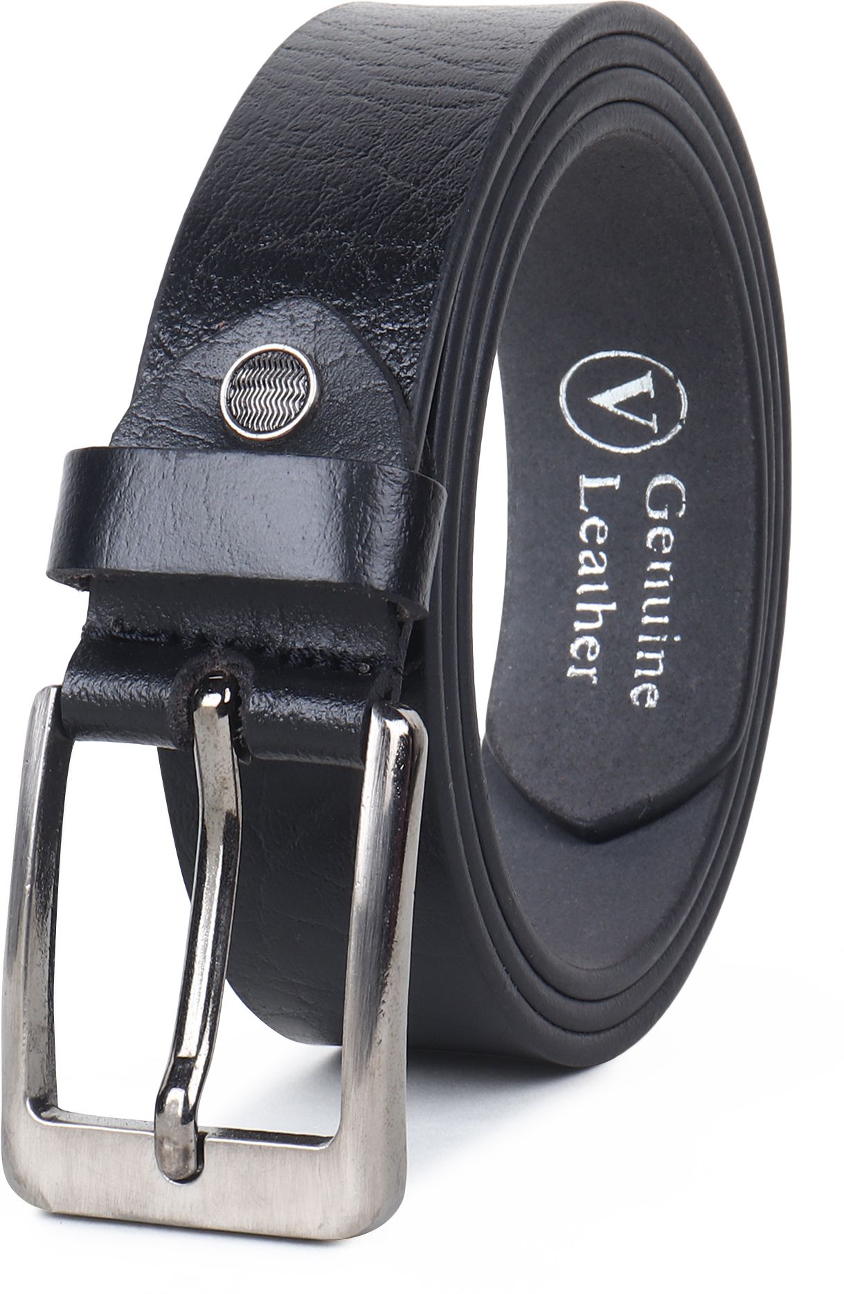provogue Men Formal Black Genuine Leather Belt-picture-16
