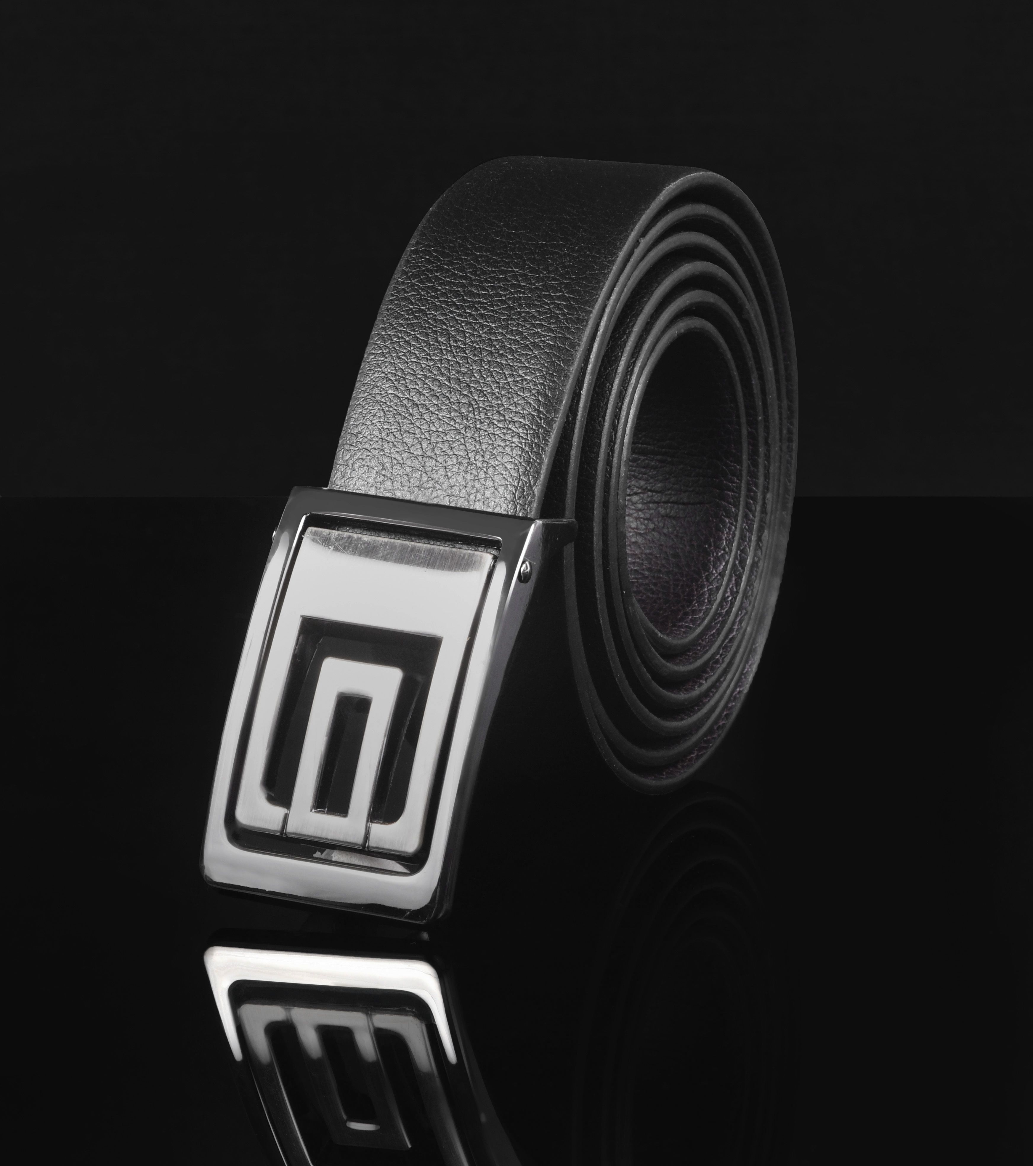 oleo Men Casual Black, Brown Artificial Leather Reversible Belt-picture-12