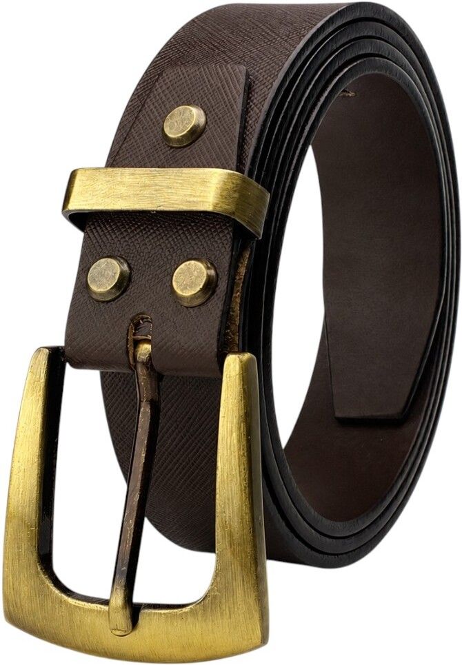 crabby hunt Men Casual, Formal, Evening, Party Brown Genuine Leather Belt-picture-11