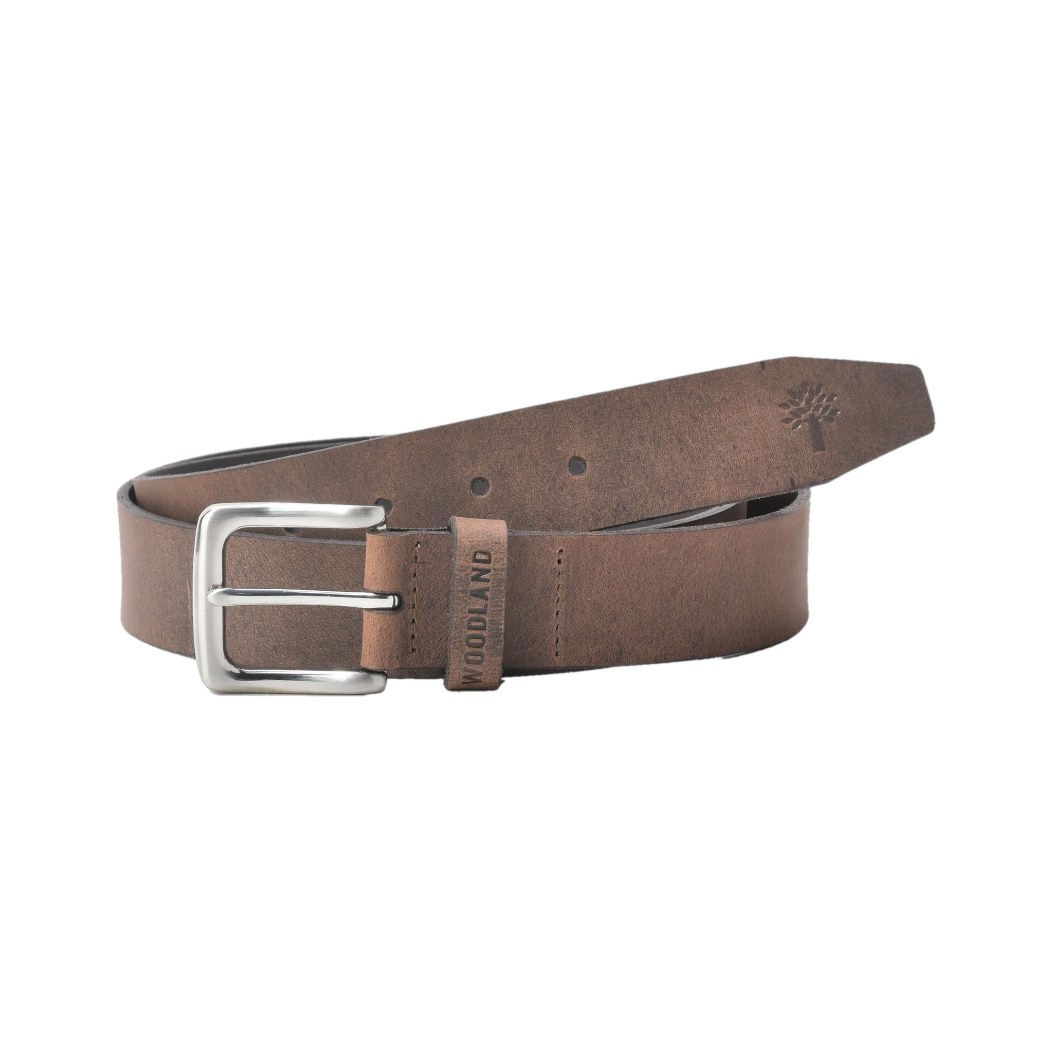 woodland Men Casual Brown Genuine Leather Belt-picture-18