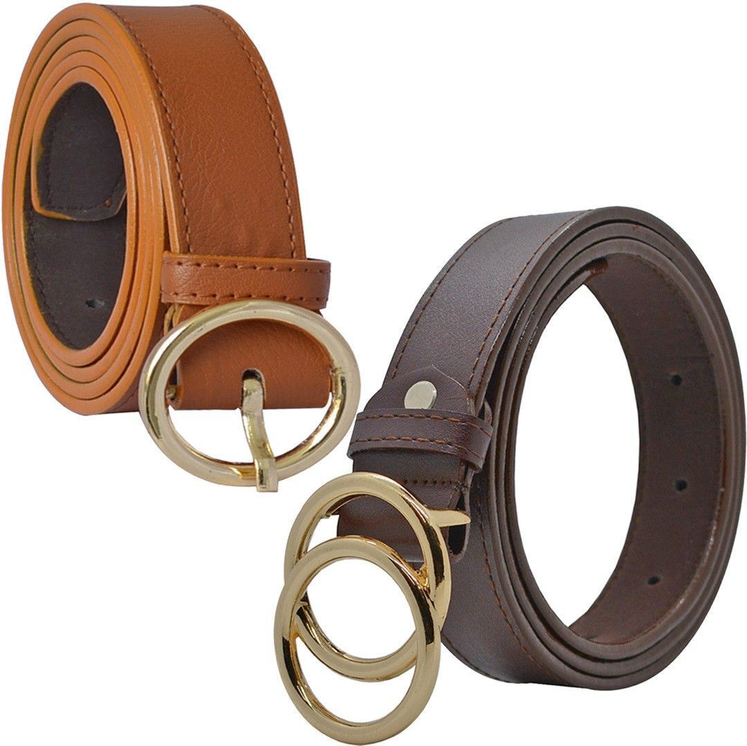 Women Brown Synthetic Belt-image-25