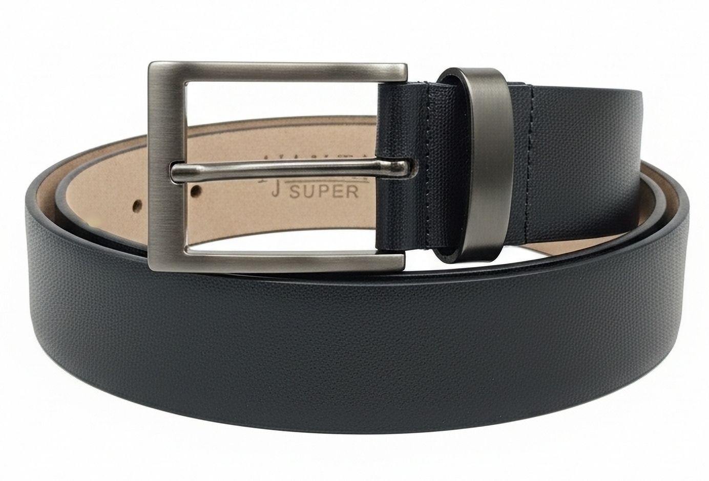 Men Evening, Casual, Formal Black Genuine Leather Belt-image-37