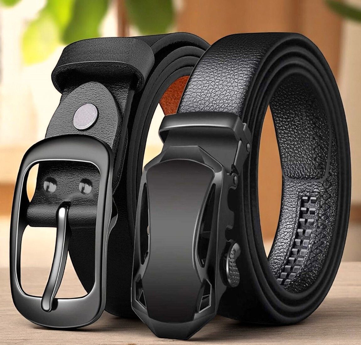roadster Men Formal, Casual, Party, Evening Black Genuine Leather Belt-picture-19
