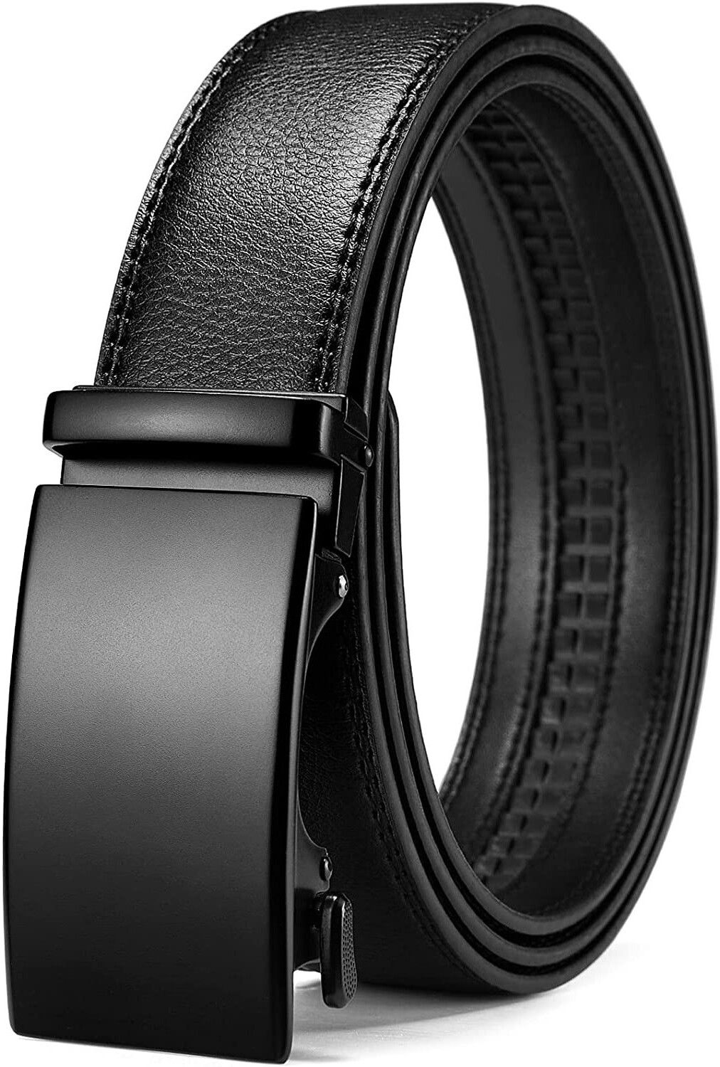 Men Black Genuine Leather Belt-image-30