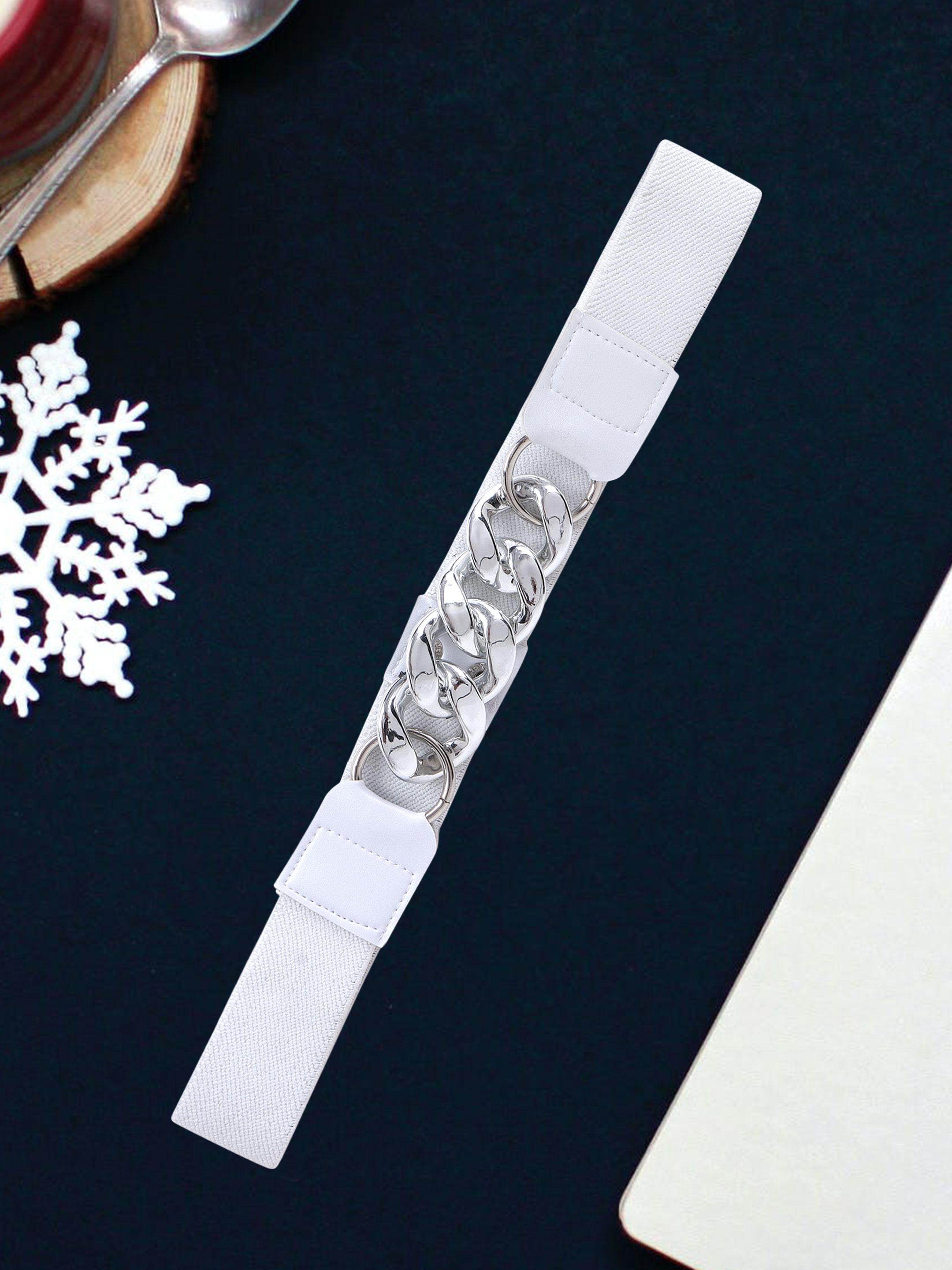 heneda Women Casual White Nylon Belt-picture-29