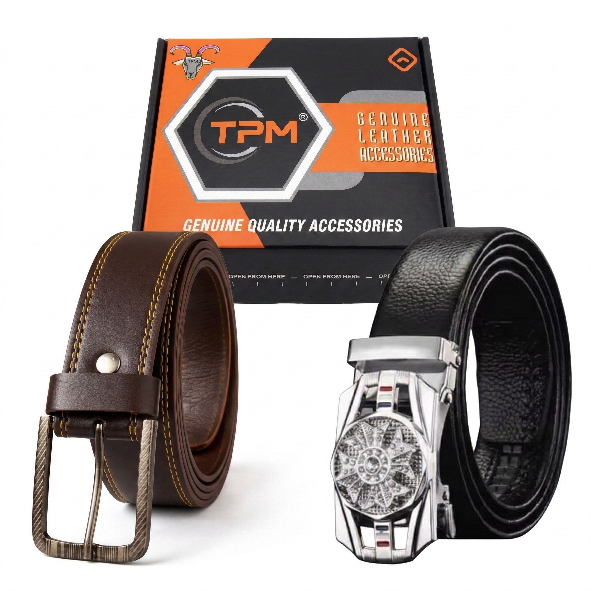 Men Casual Multicolor Artificial Leather Belt-image-32