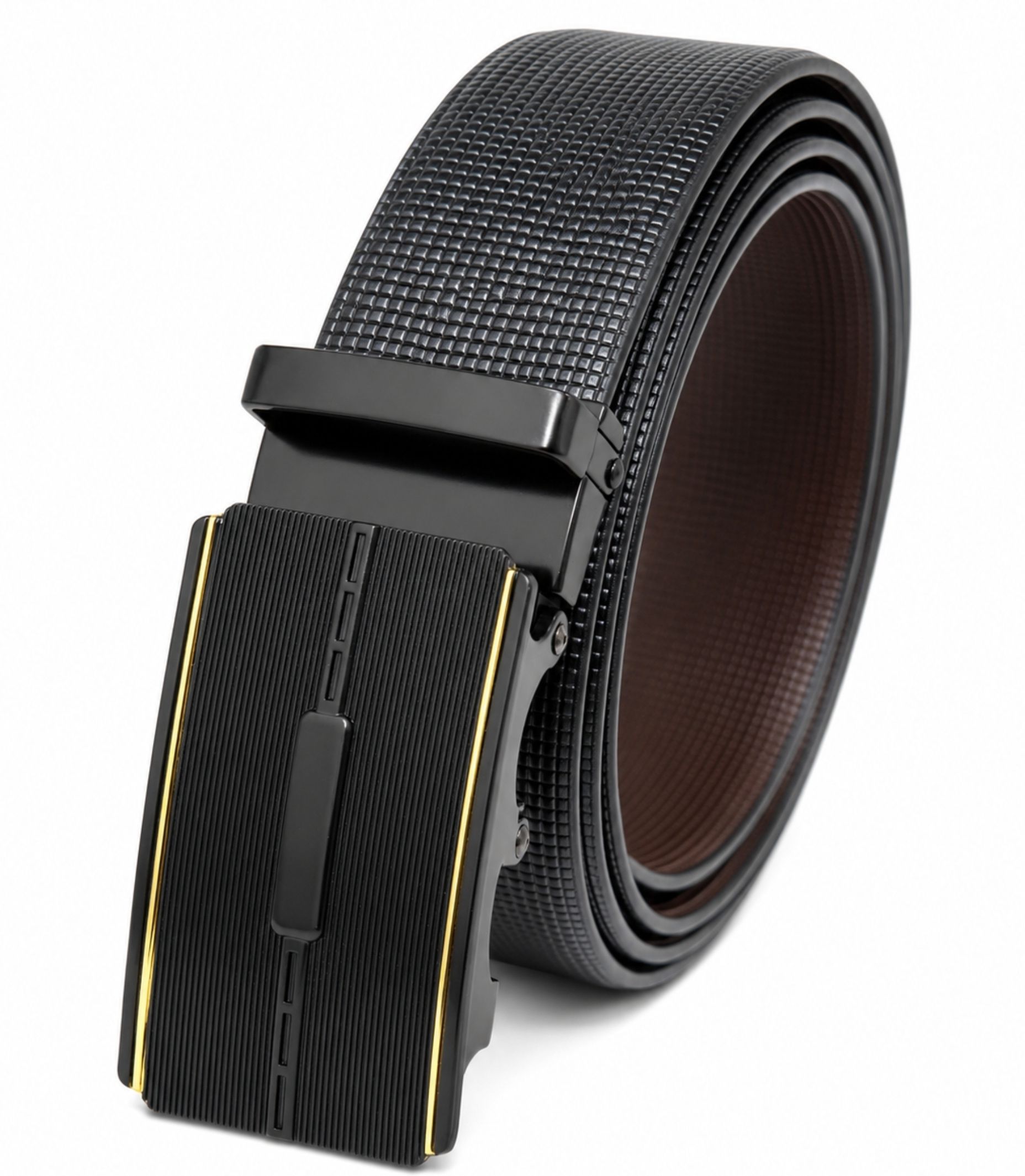the men thing Men Formal, Casual Black, Brown Genuine Leather Reversible Belt-picture-25