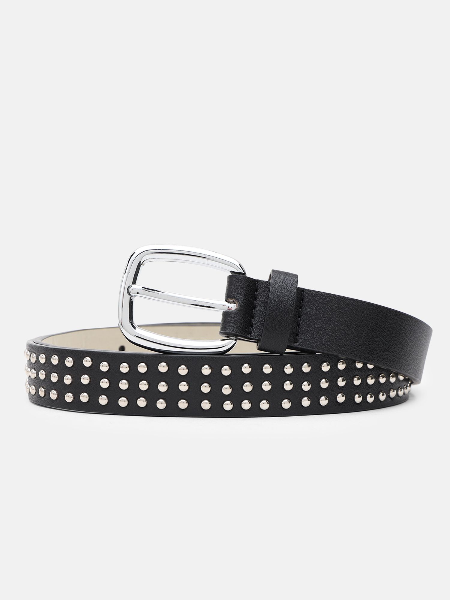 kazo Women Casual Black Artificial Leather Belt-picture-15