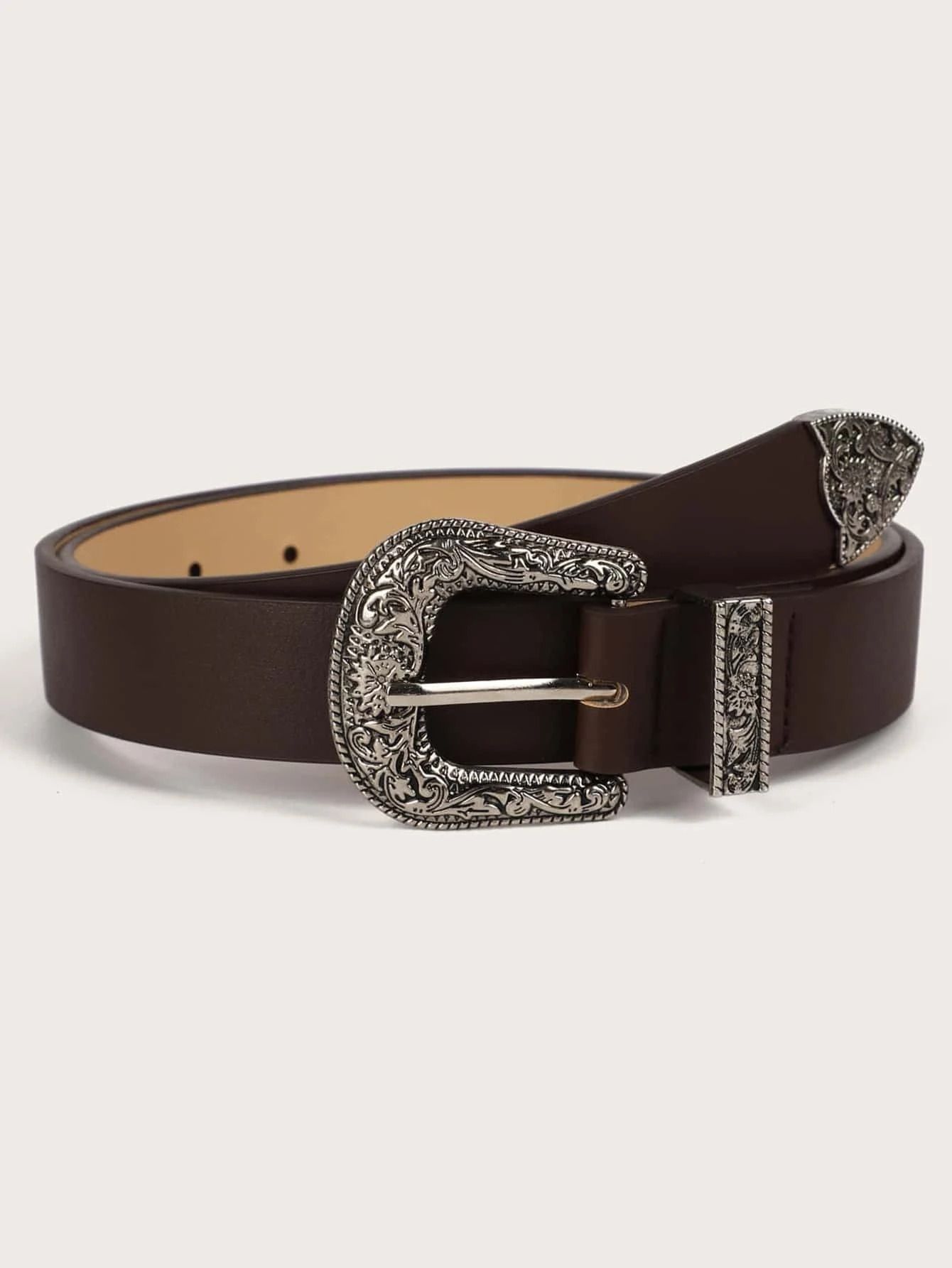 Women Brown Genuine Leather Belt