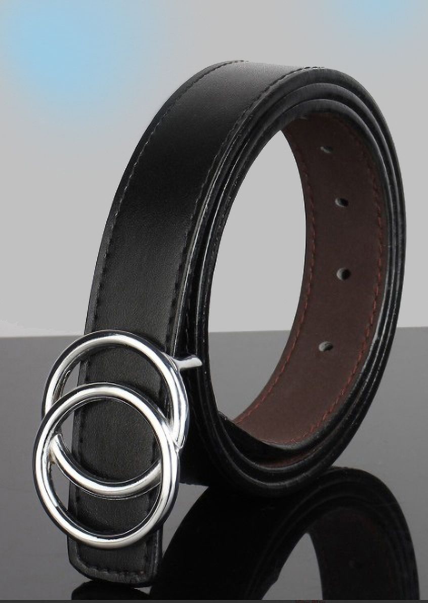 kaezri Women Black Texas Leatherite Belt-picture-20