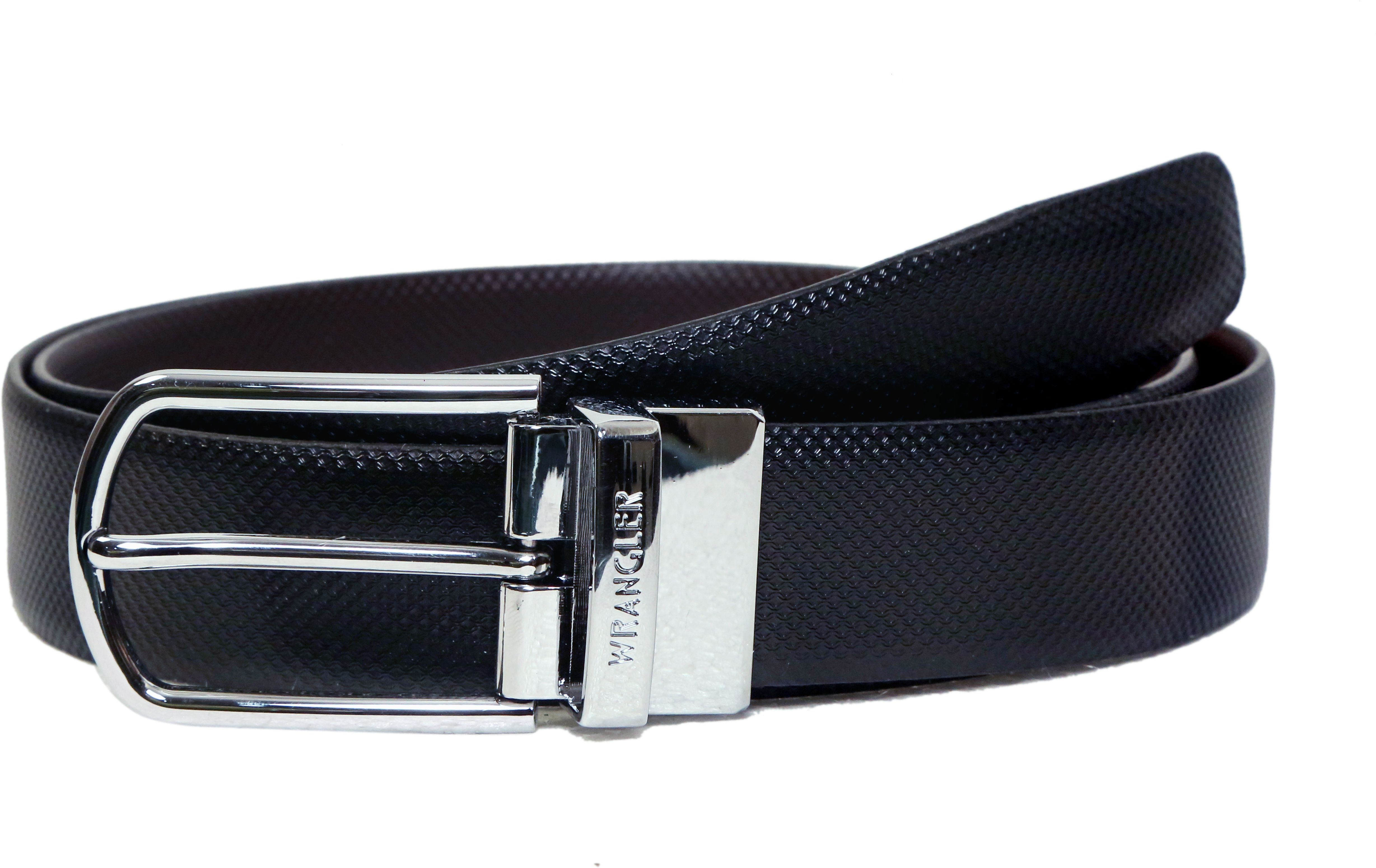 wrangler Men Formal Black Genuine Leather Reversible Belt-picture-20
