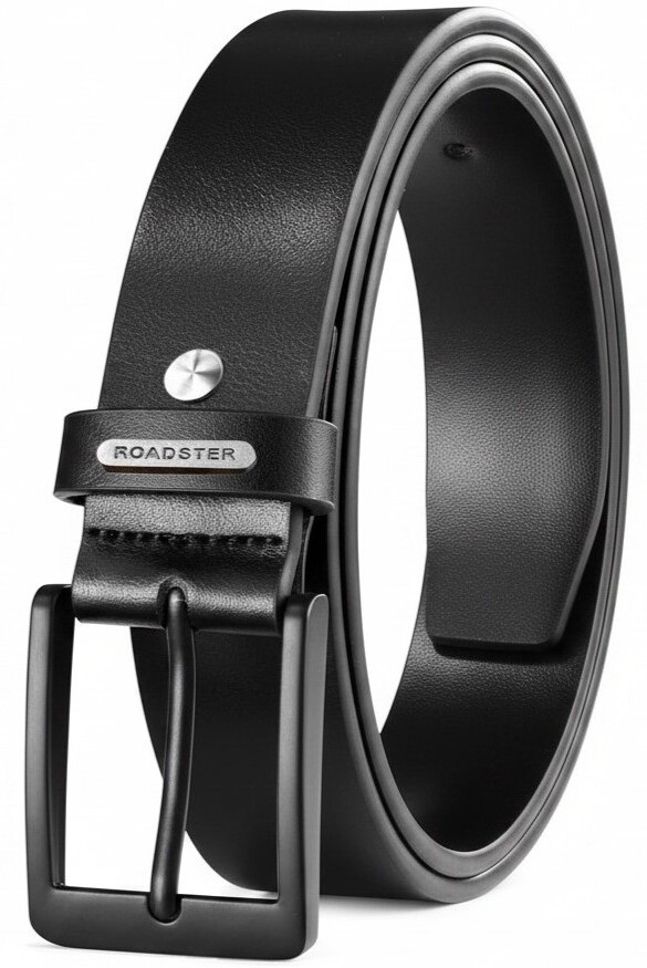 roadster Men Formal, Casual Black Genuine Leather Belt-picture-46