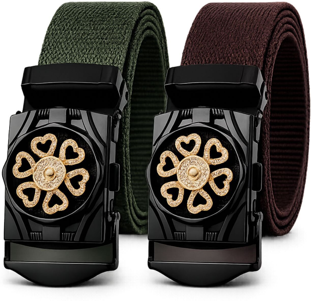 veldth Men Casual Green, Brown Nylon Belt-picture-12